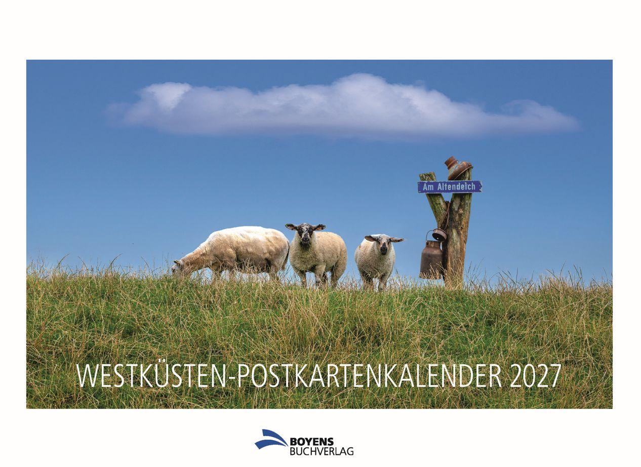 Vorderes Coverbild Westküsten-Postkartenkalender 2027