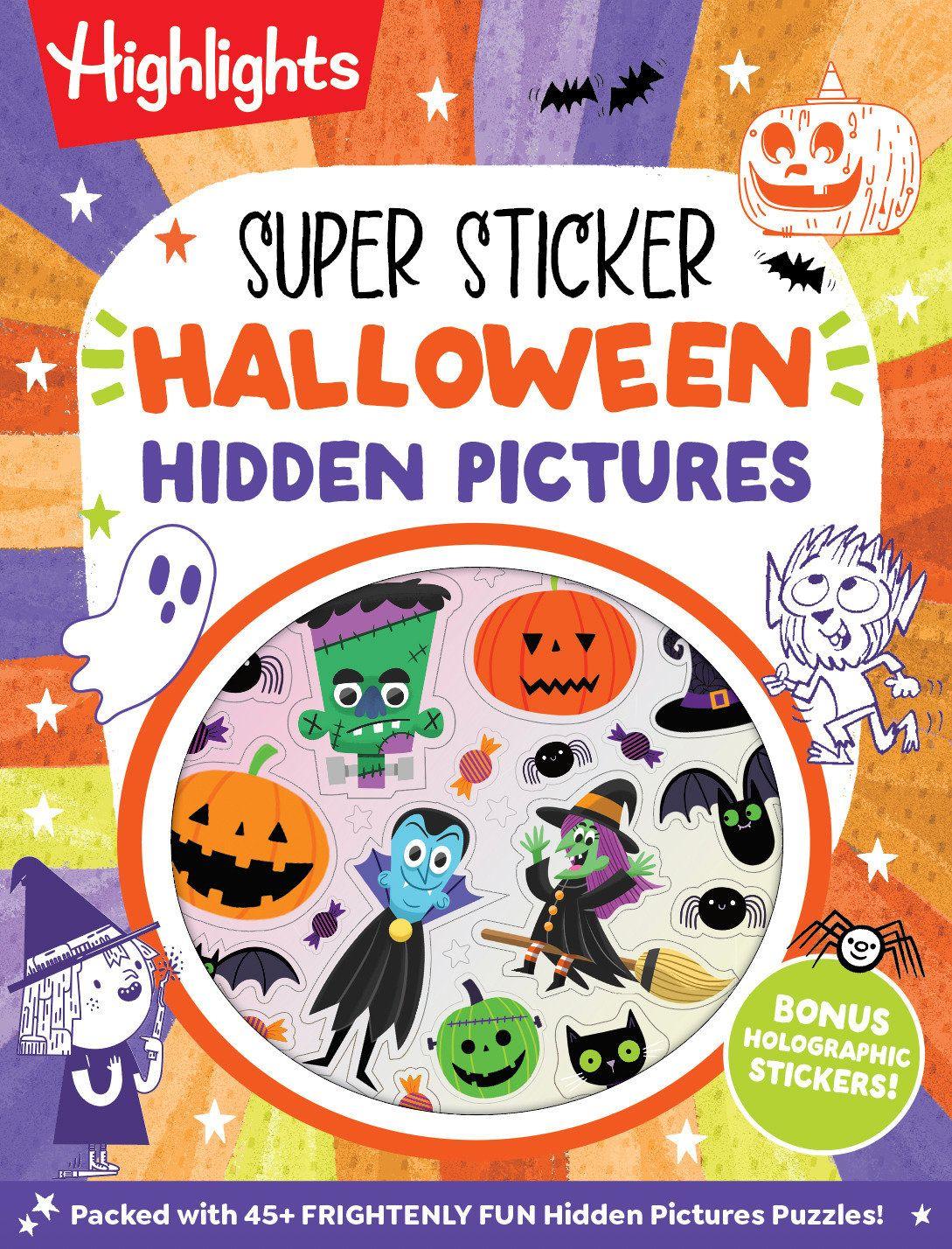 Vorderes Coverbild Super Sticker Halloween Hidden Pictures