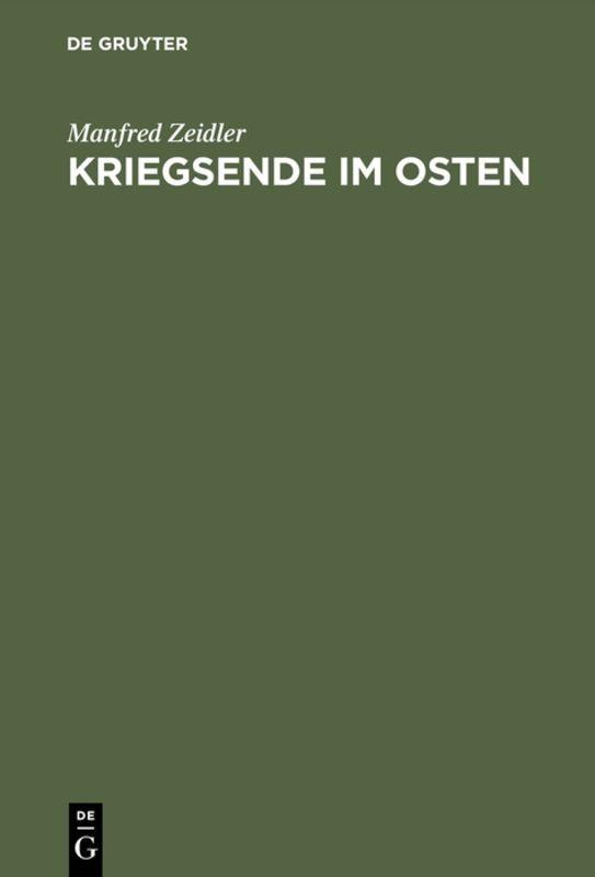Vorderes Coverbild Kriegsende im Osten