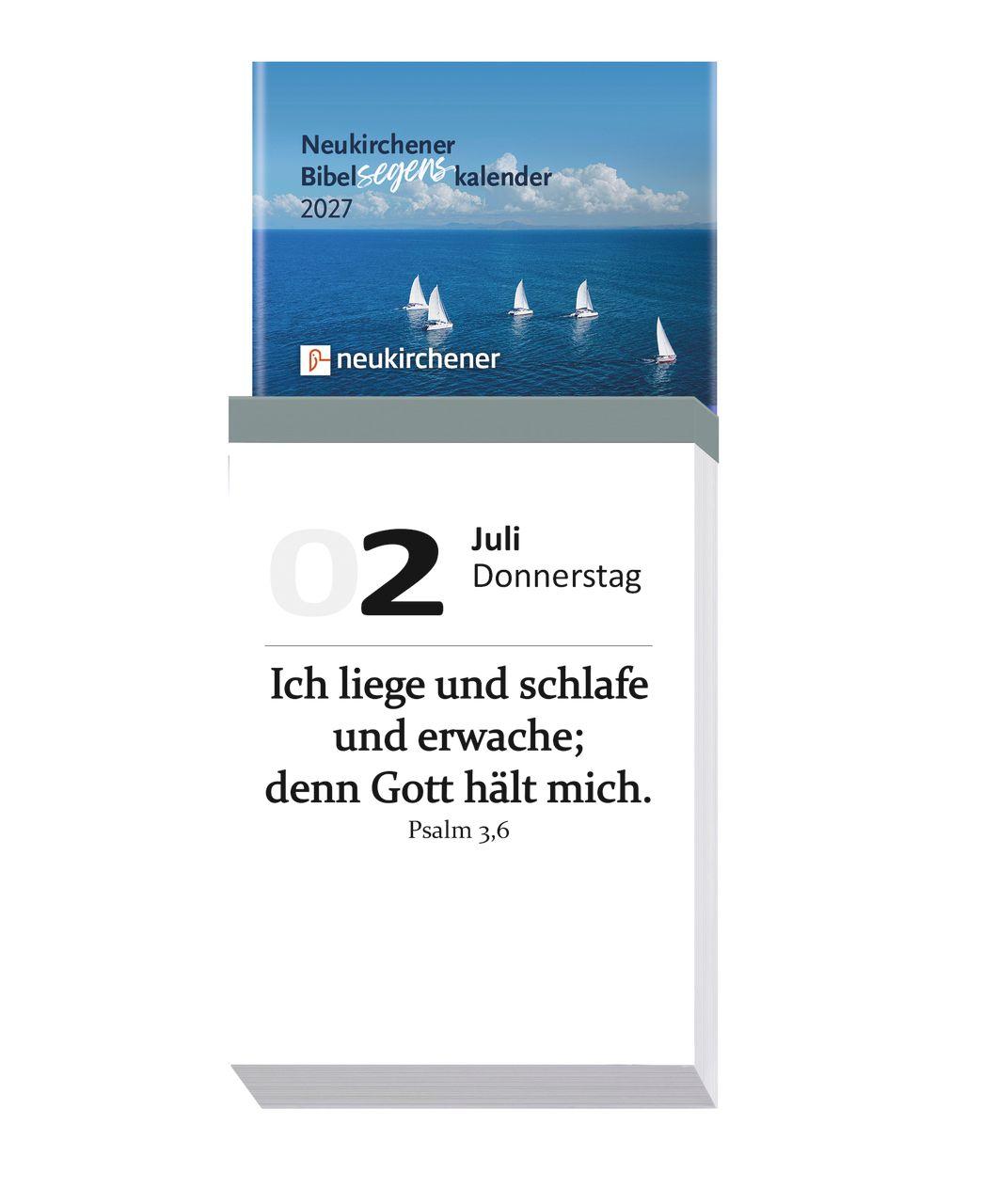 Beispielinhalt (Bild) Neukirchener Bibelsegenskalender 2027