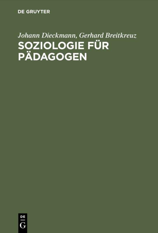 Vorderes Coverbild Soziologie für Pädagogen