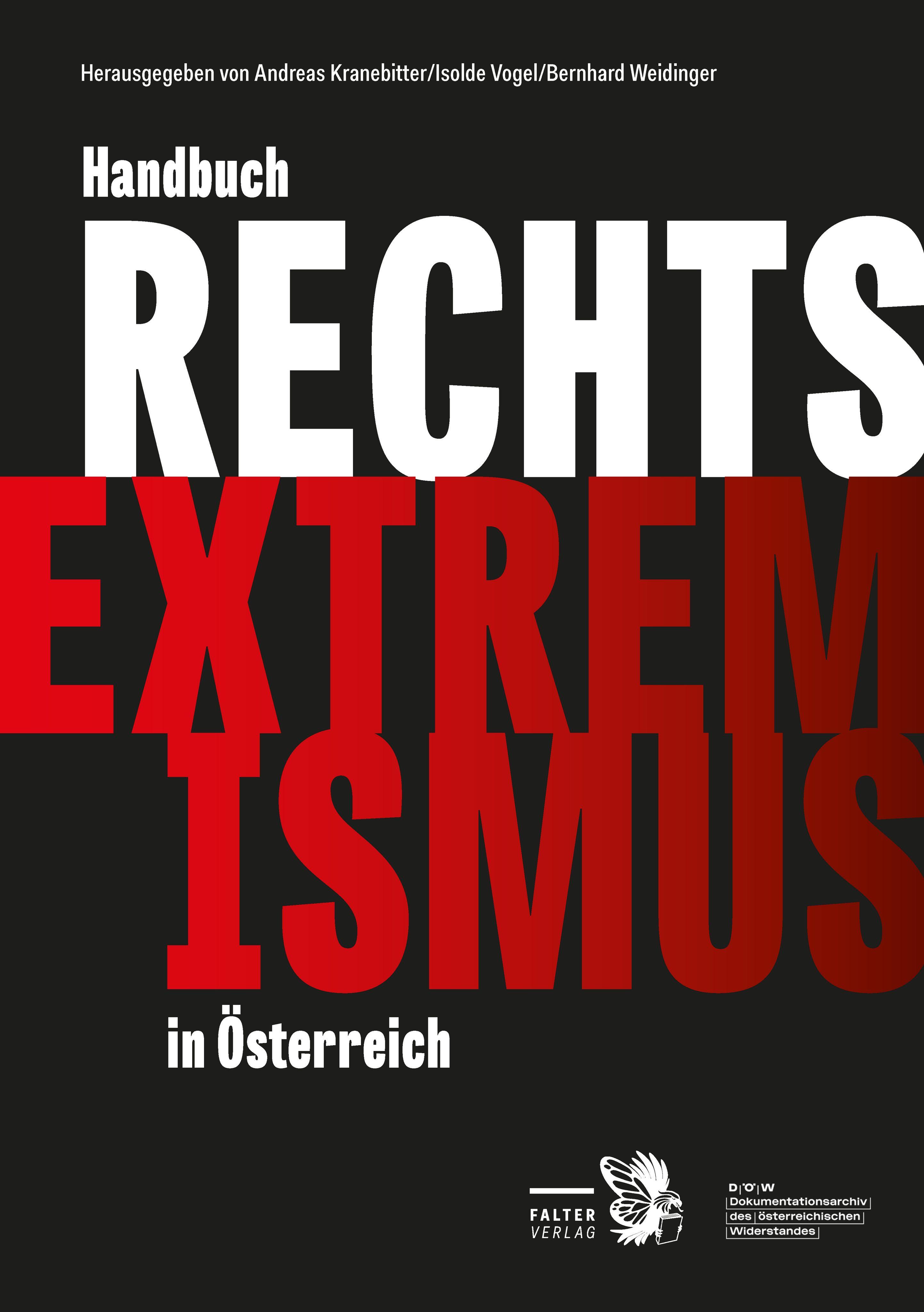 Vorderes Coverbild Handbuch Rechtsextremismus in Österreich