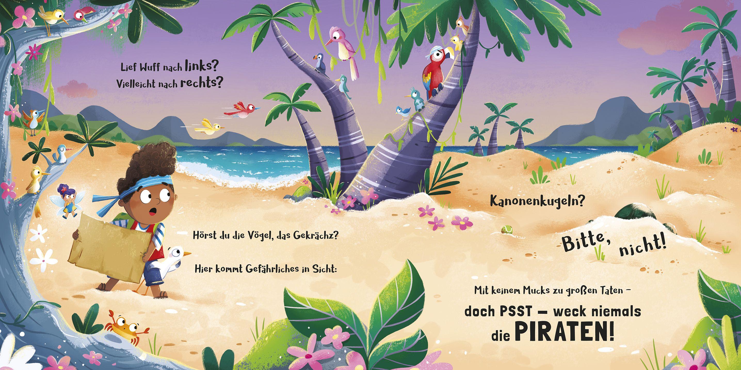 Beispielinhalt (Bild) Bitte nicht wecken ... Hier schläft ein Pirat!