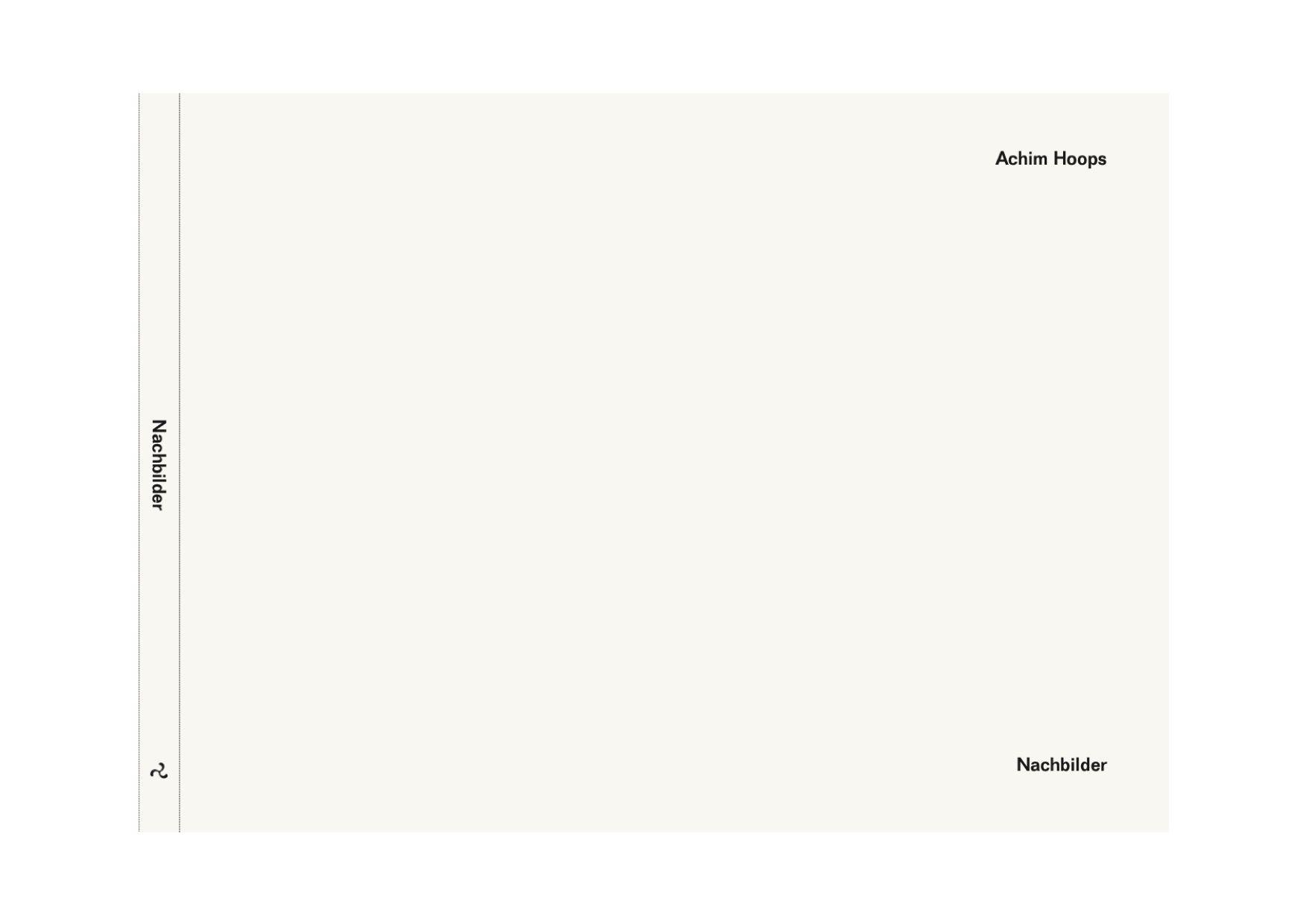 Vorderes Coverbild Nachbilder