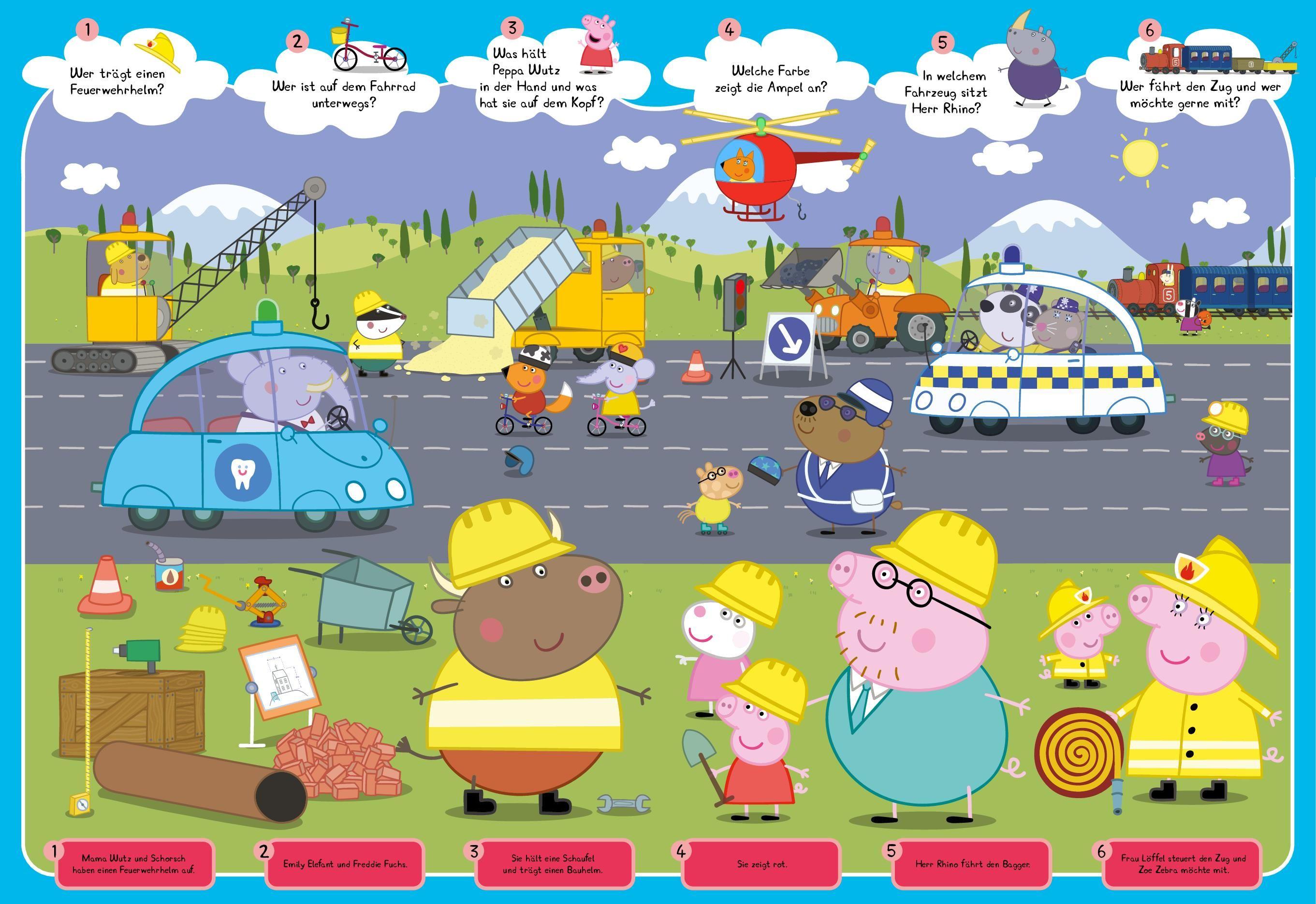 Beispielinhalt (Bild) Wimmelbuch Peppa Pig