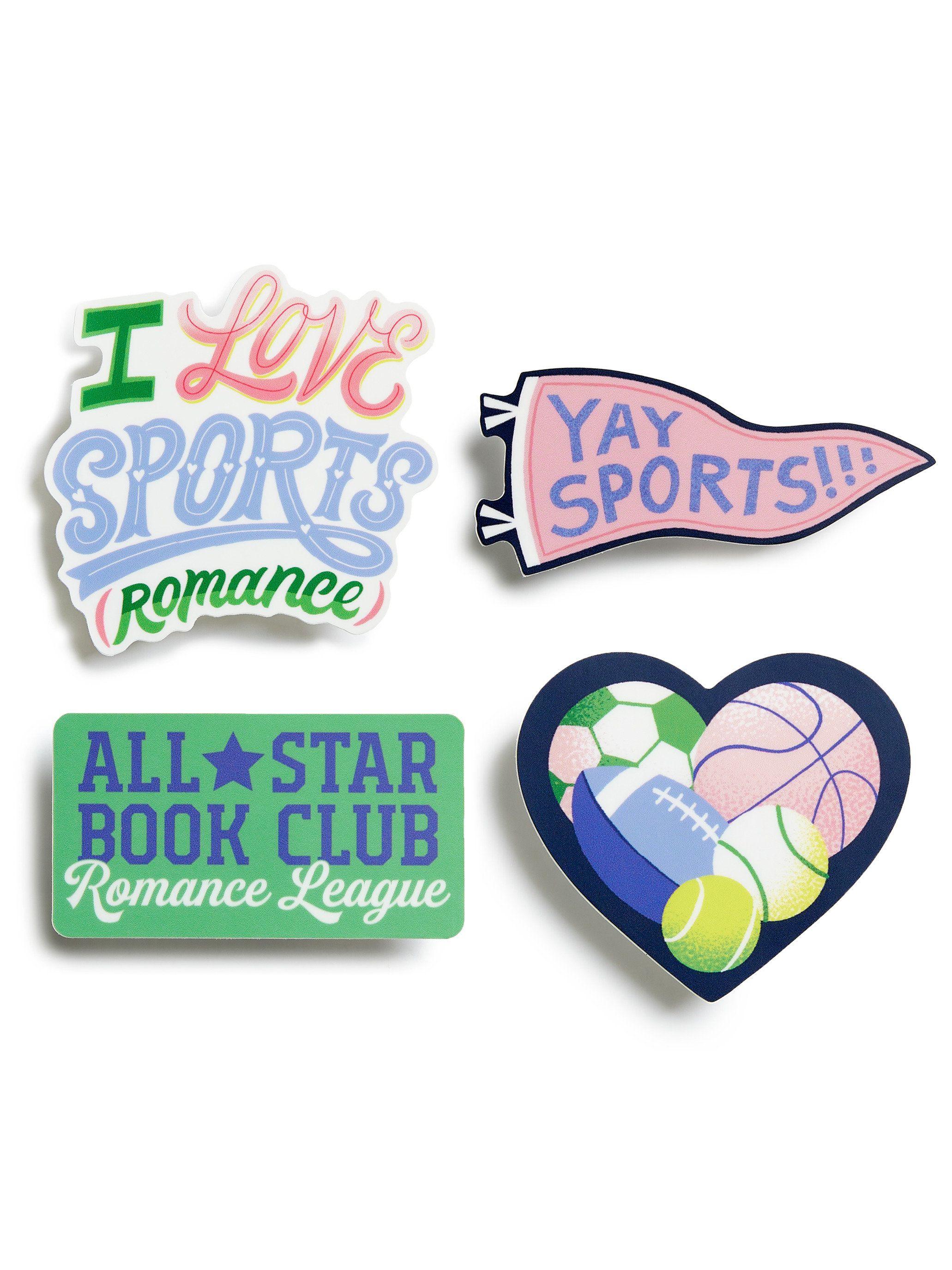 Vorderes Coverbild I Love Sports (Romance) Stickers - Sticker Set of 4