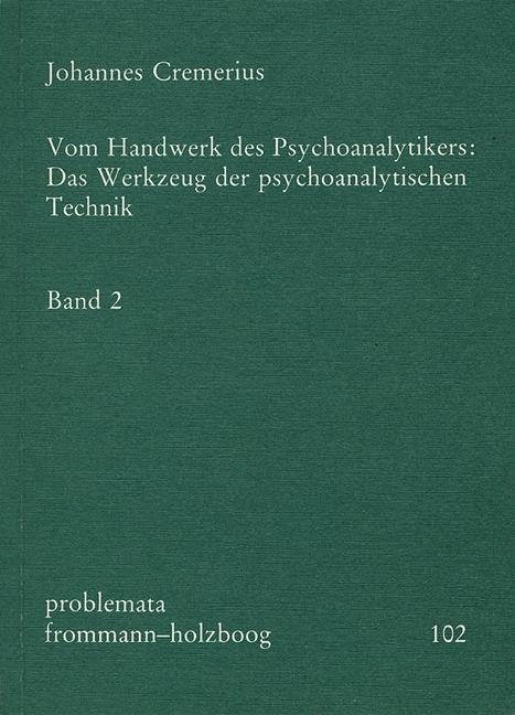 Vorderes Coverbild Vom Handwerk des Psychoanalytikers 2