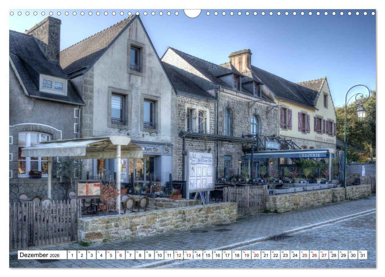 Beispielinhalt (Bild) Locronan, ein Highlight in der Bretagne (Wandkalender 2026 DIN A3 quer), CALVENDO Monatskalender