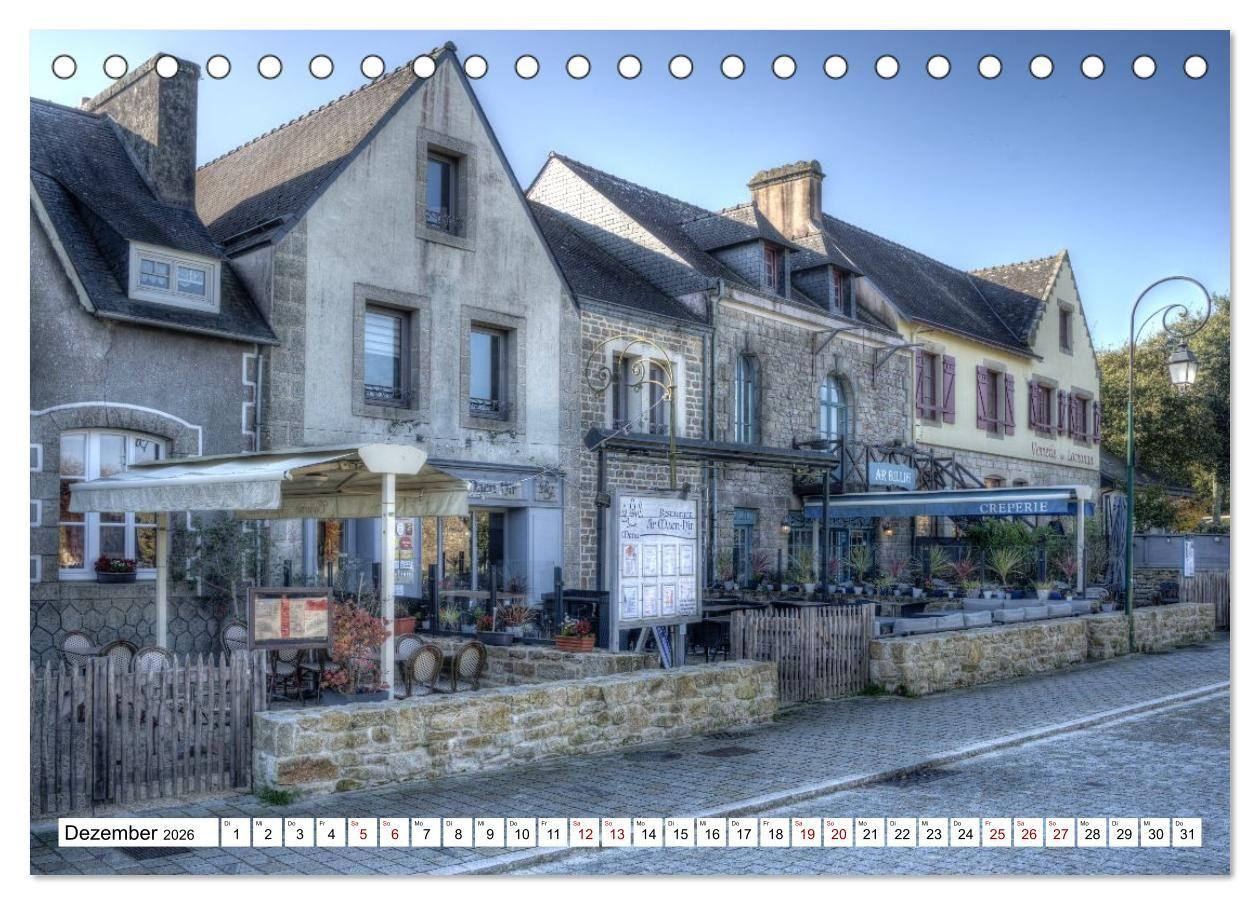Beispielinhalt (Bild) Locronan, ein Highlight in der Bretagne (Tischkalender 2026 DIN A5 quer), CALVENDO Monatskalender