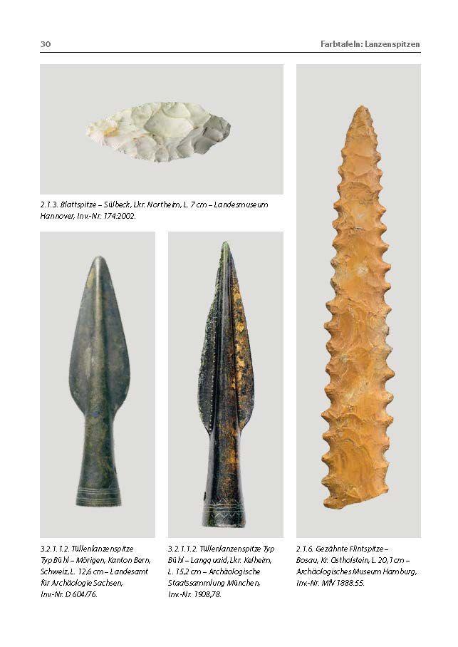 Beispielinhalt (Bild) Pfeil- und Lanzenspitzen