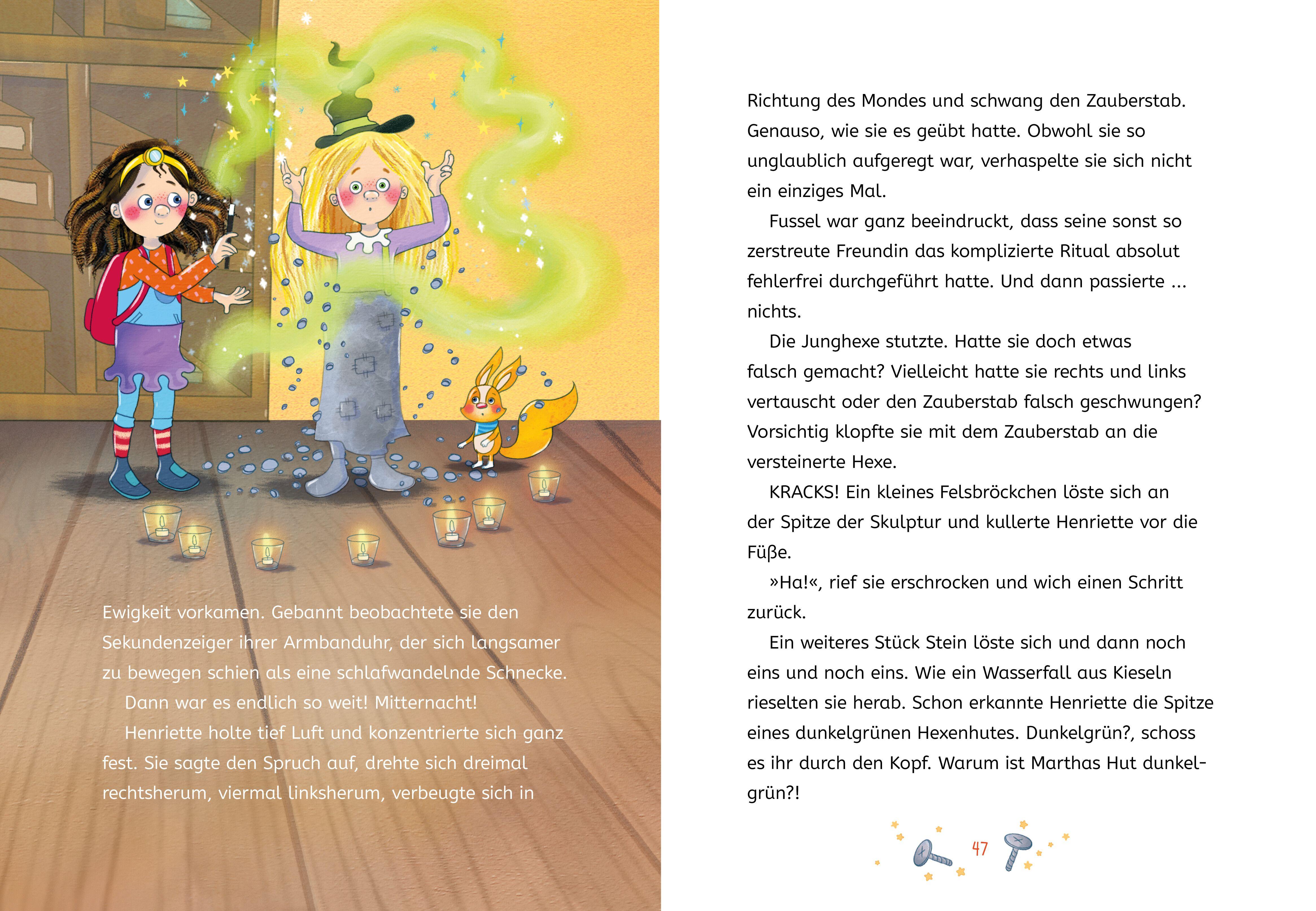 Beispielinhalt (Bild) Henriette Huckepack - Hokus Pokus Fidibus, was ist da im Museum los?