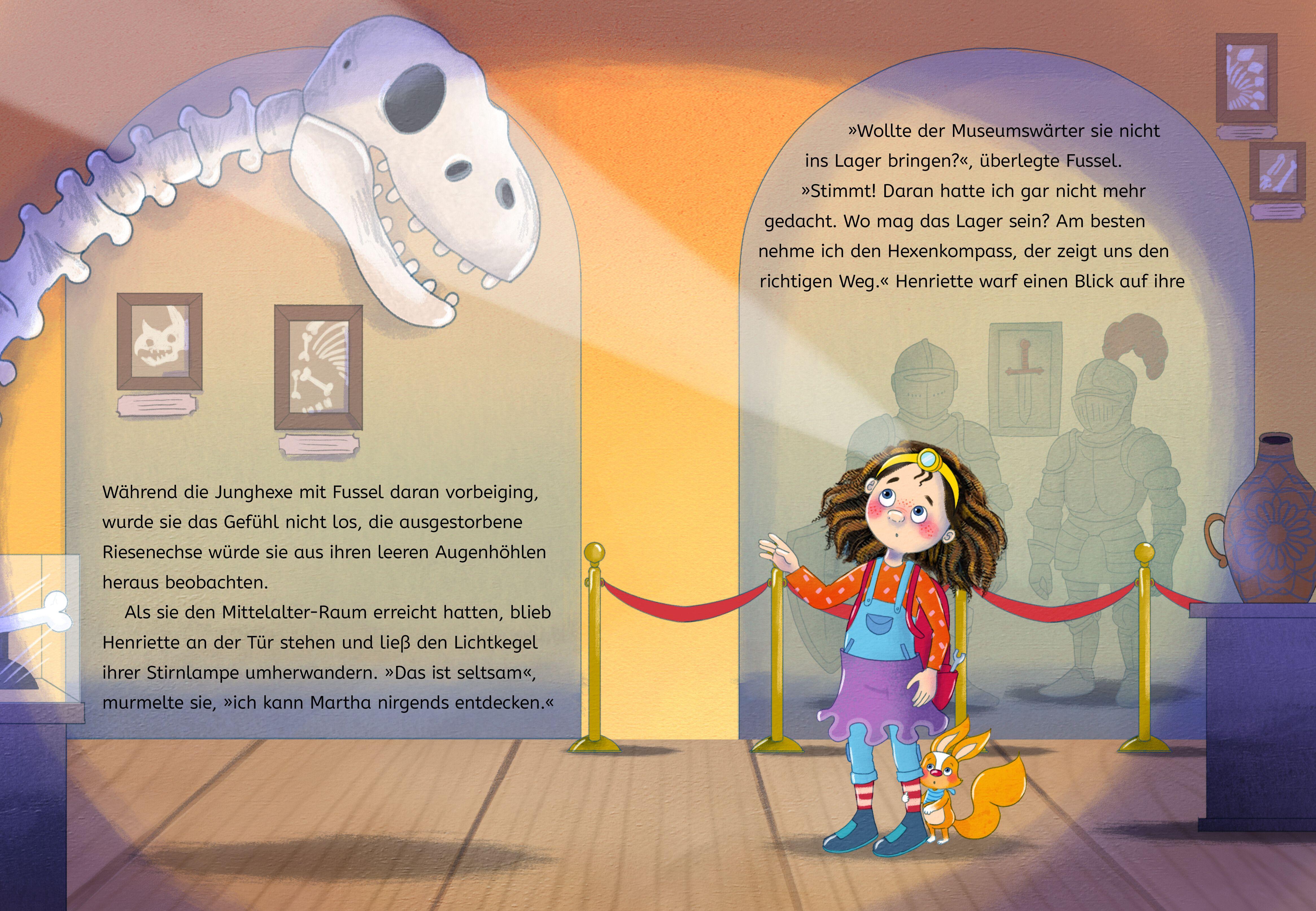 Beispielinhalt (Bild) Henriette Huckepack - Hokus Pokus Fidibus, was ist da im Museum los?