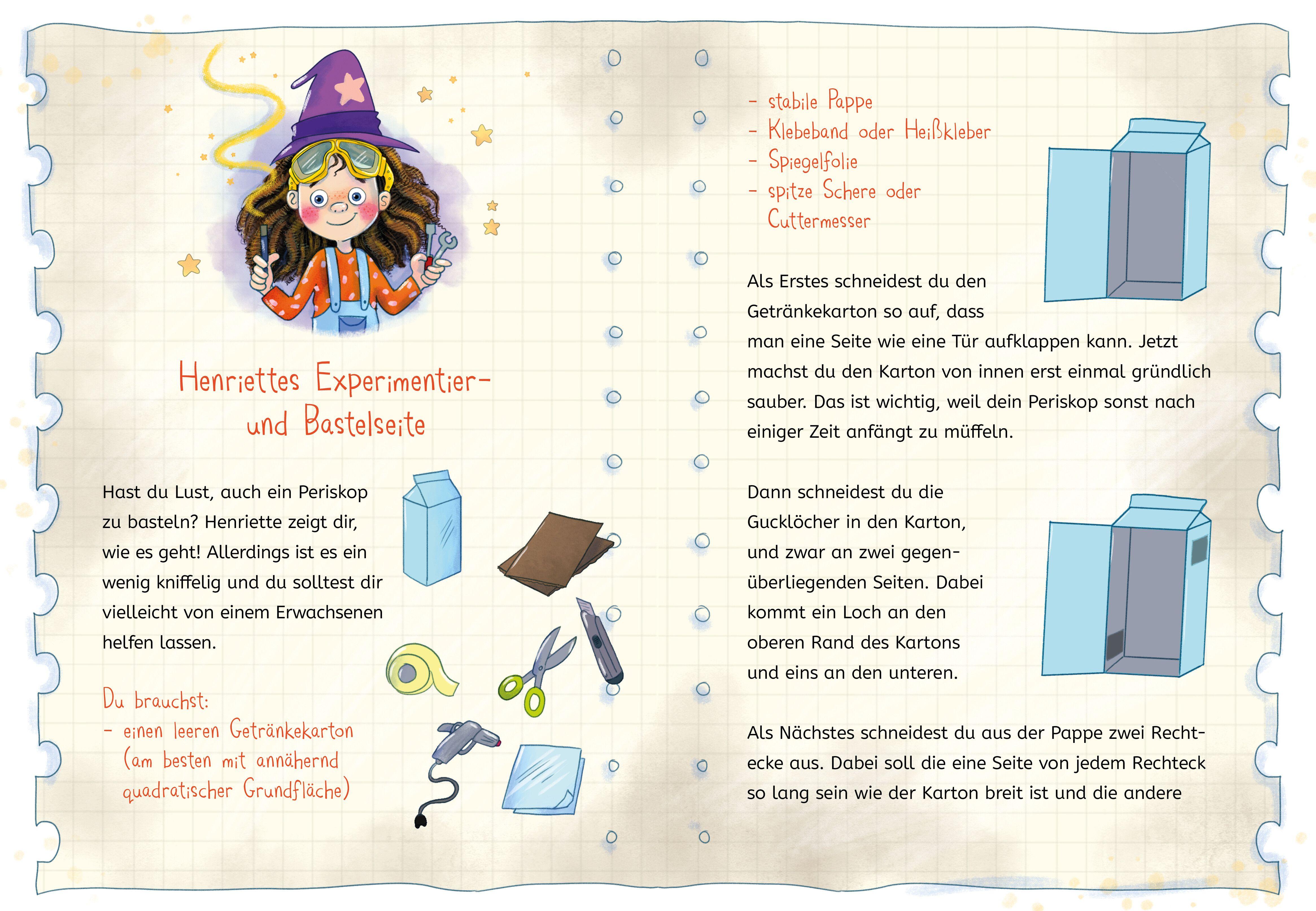 Beispielinhalt (Bild) Henriette Huckepack - Hokus Pokus Fidibus, was ist da im Museum los?