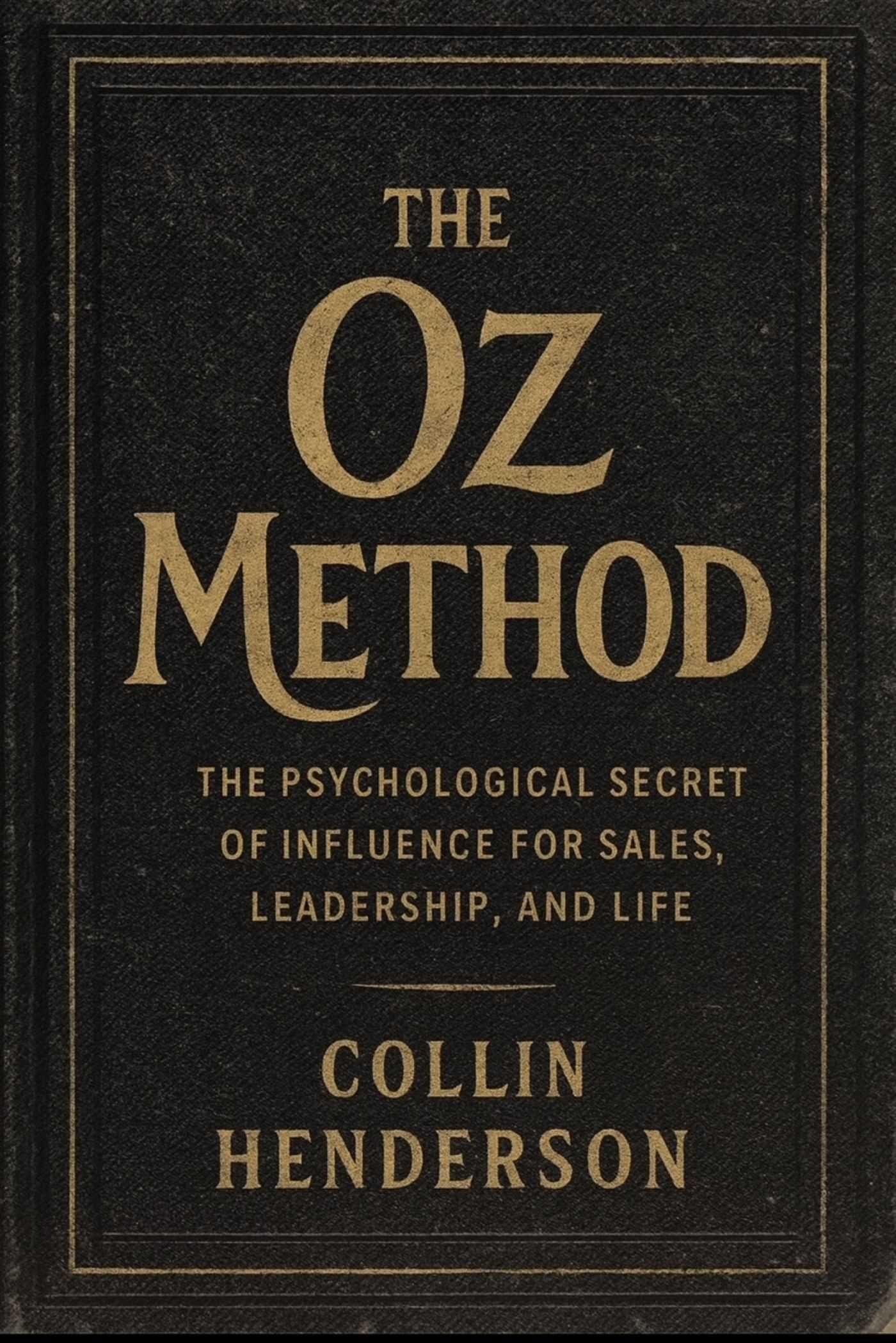 Vorderes Coverbild The Oz Method