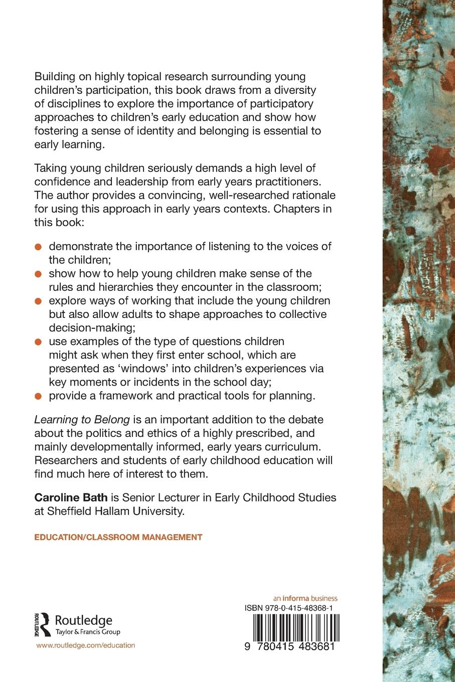 Rückseitencover Learning to Belong