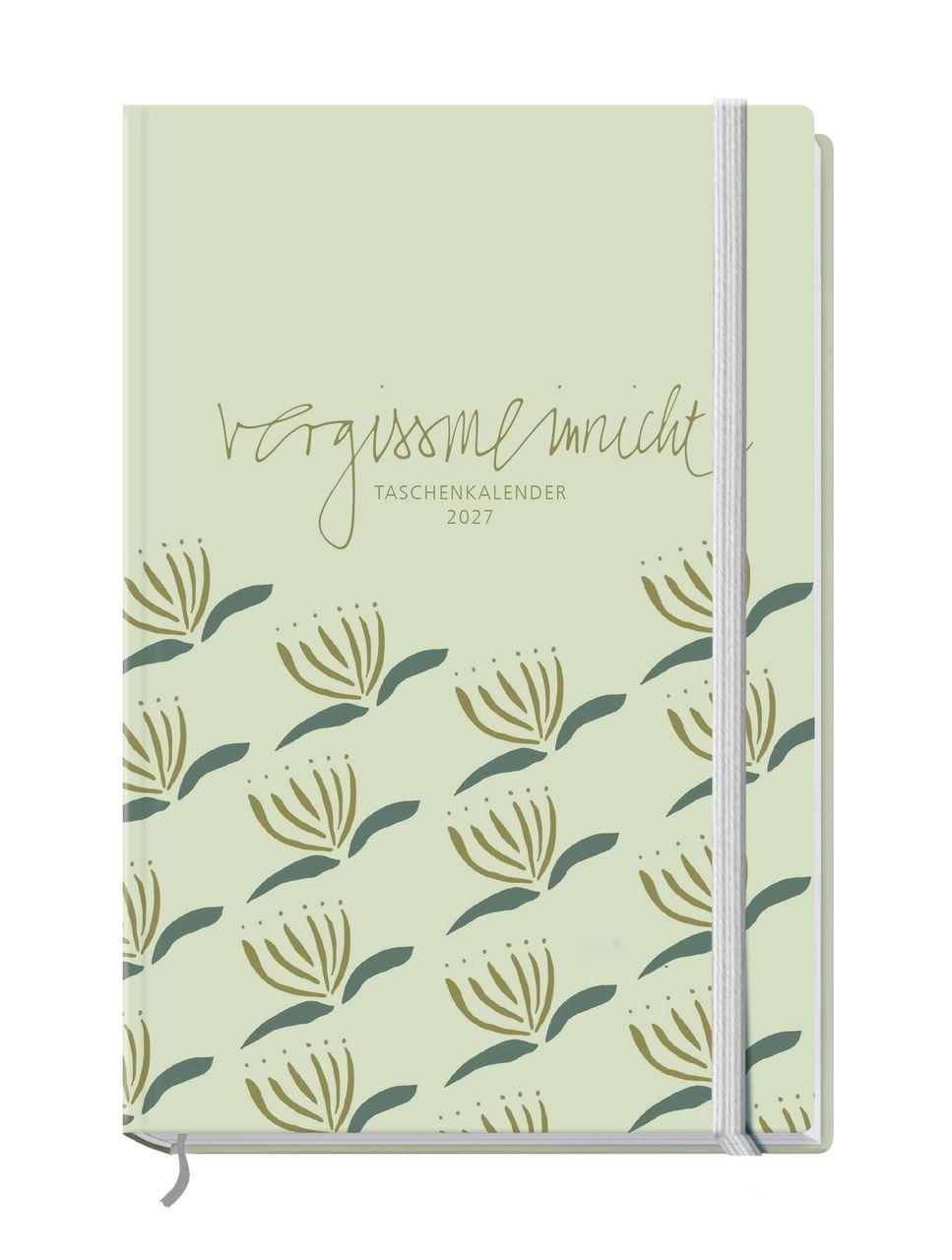 Vorderes Coverbild vergissmeinnicht 2027 - Taschenkalender