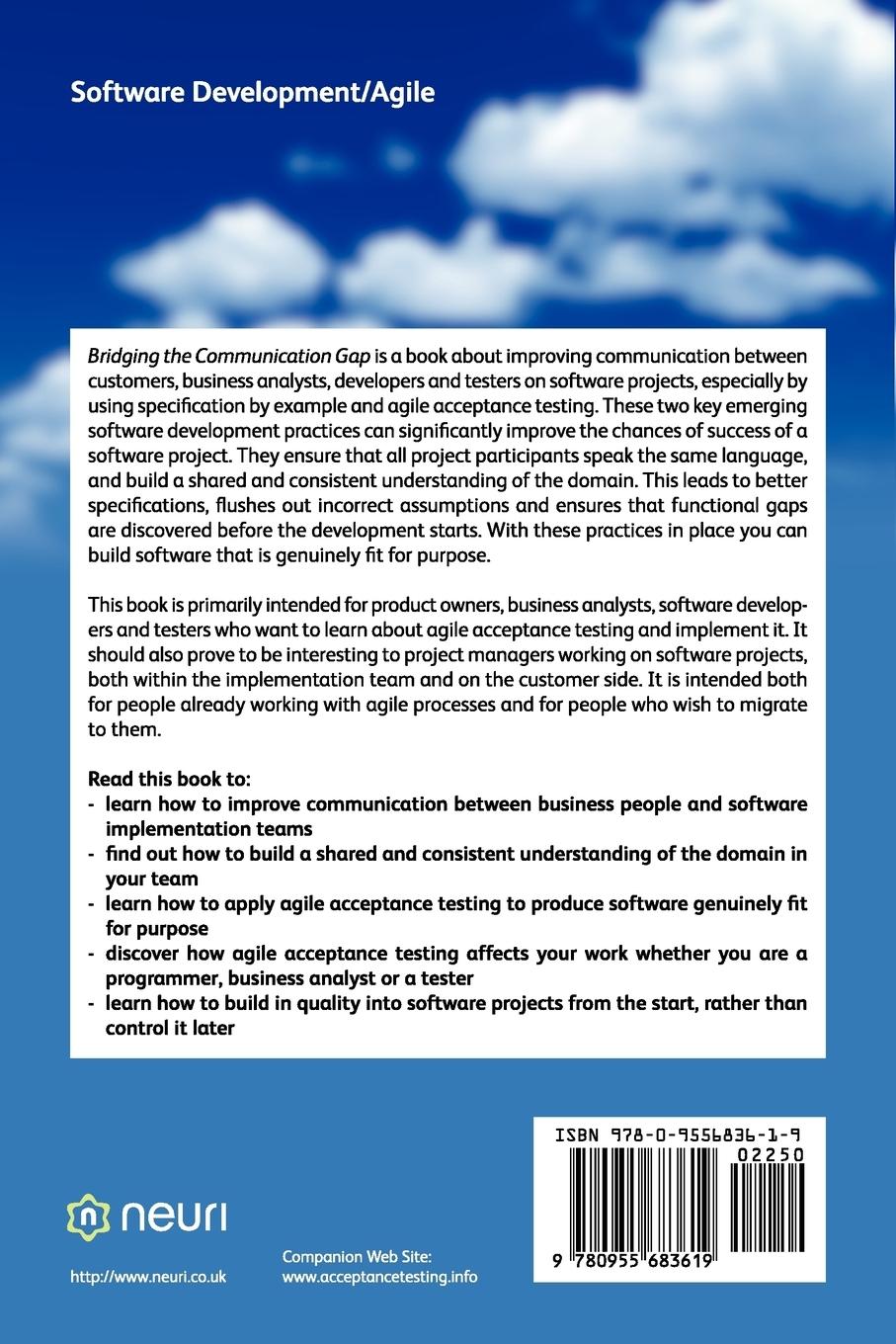 Rückseitencover Bridging the Communication Gap