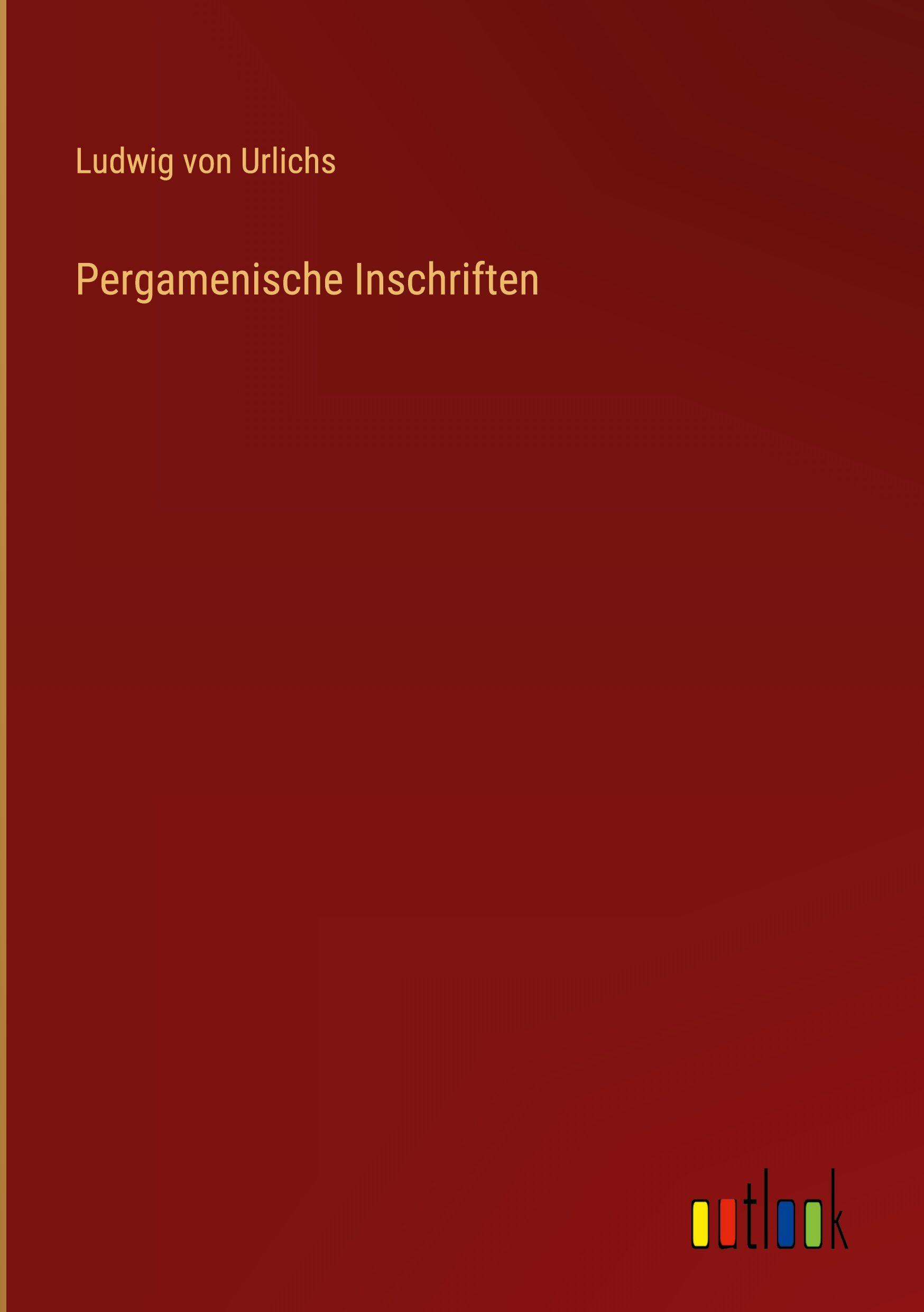 Vorderes Coverbild Pergamenische Inschriften