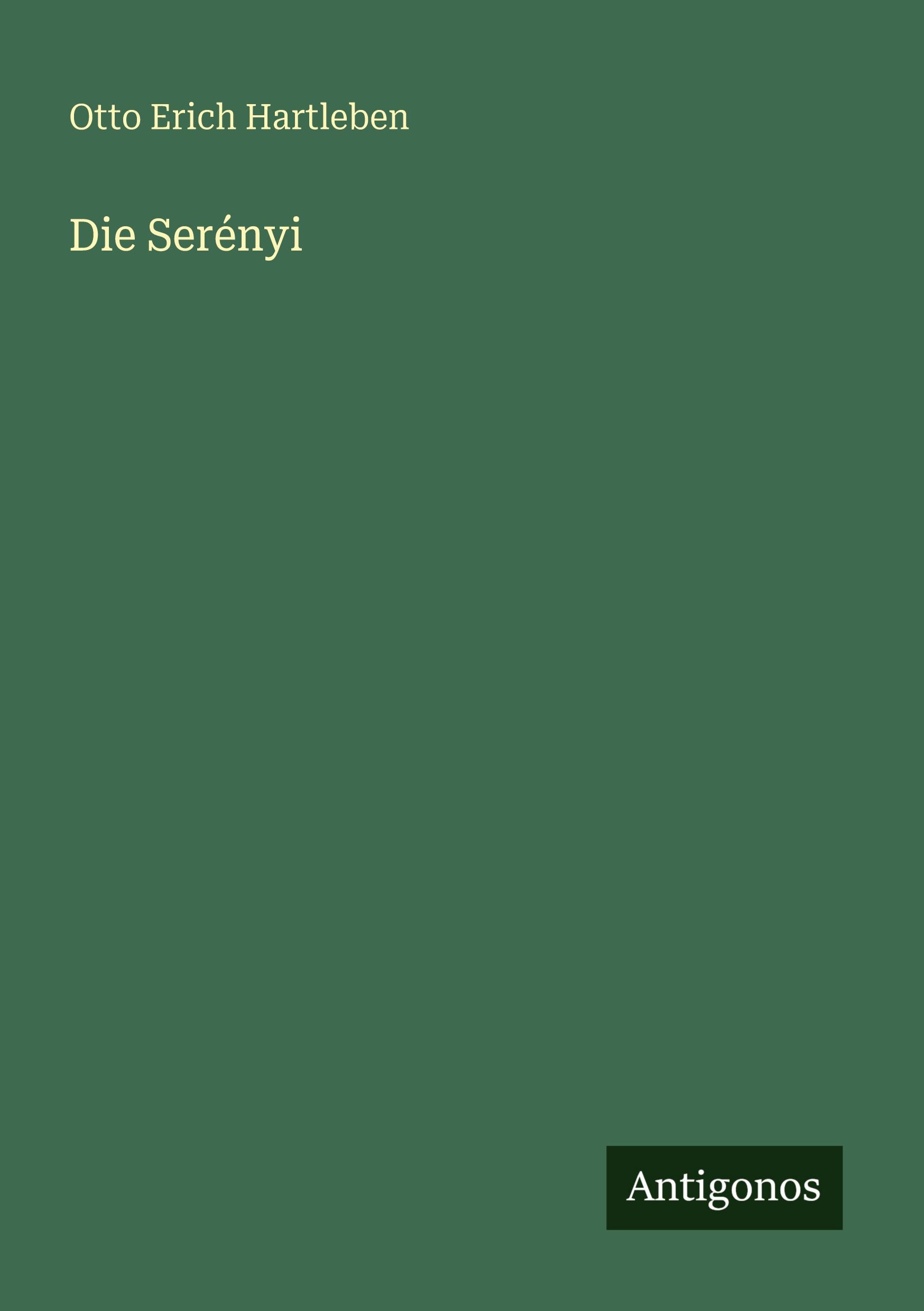 Vorderes Coverbild Die Serényi