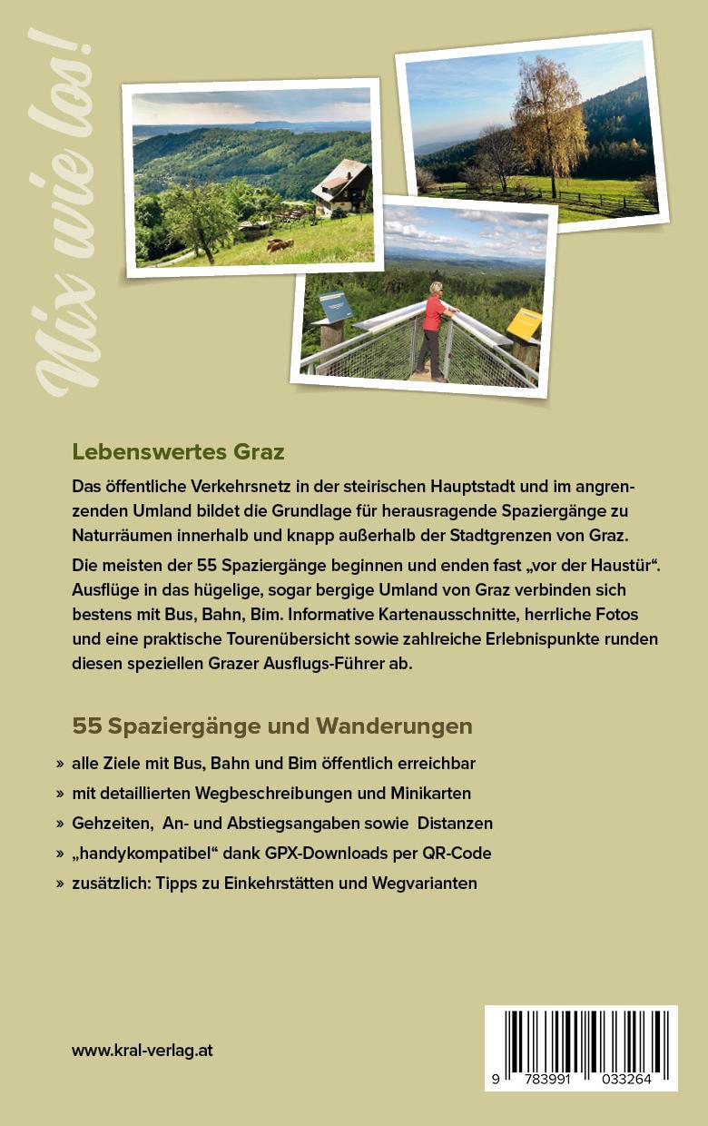 Rückseitencover Spaziergänge in Graz und Umgebung
