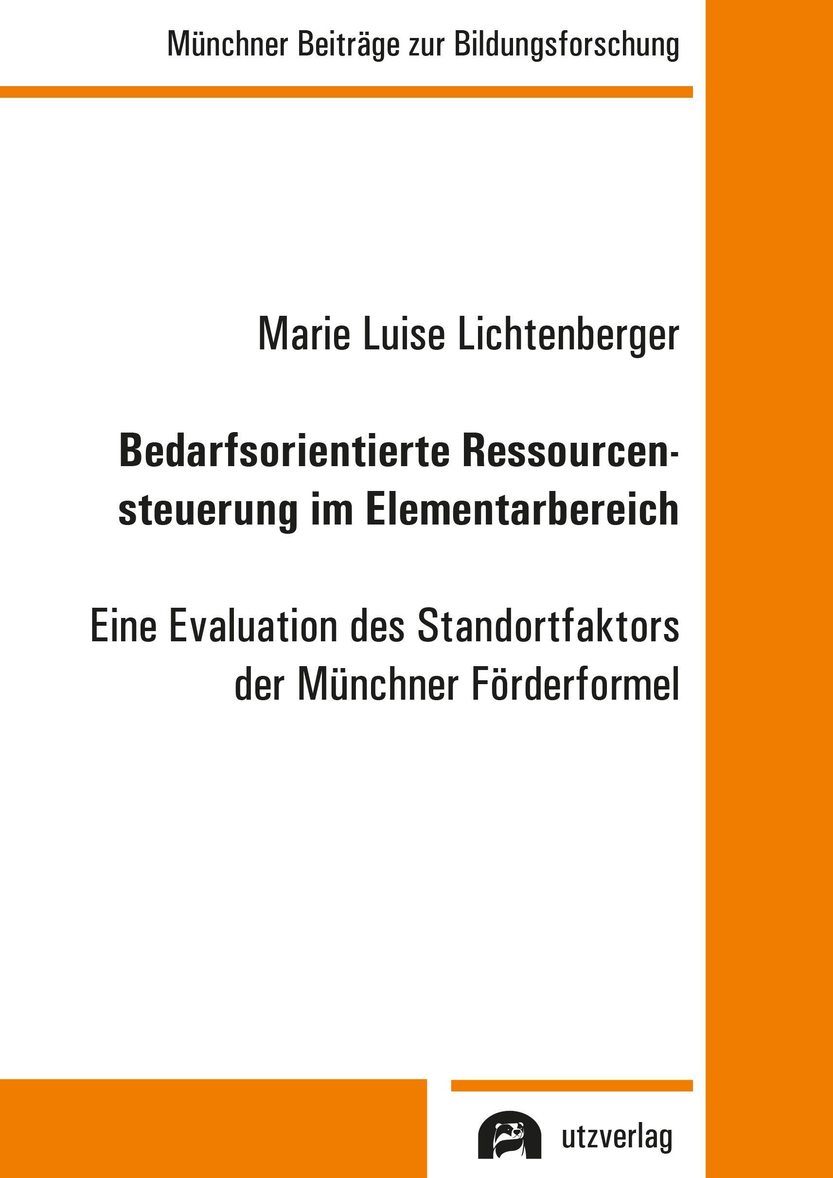 Vorderes Coverbild Bedarfsorientierte Ressourcensteuerung im Elementarbereich