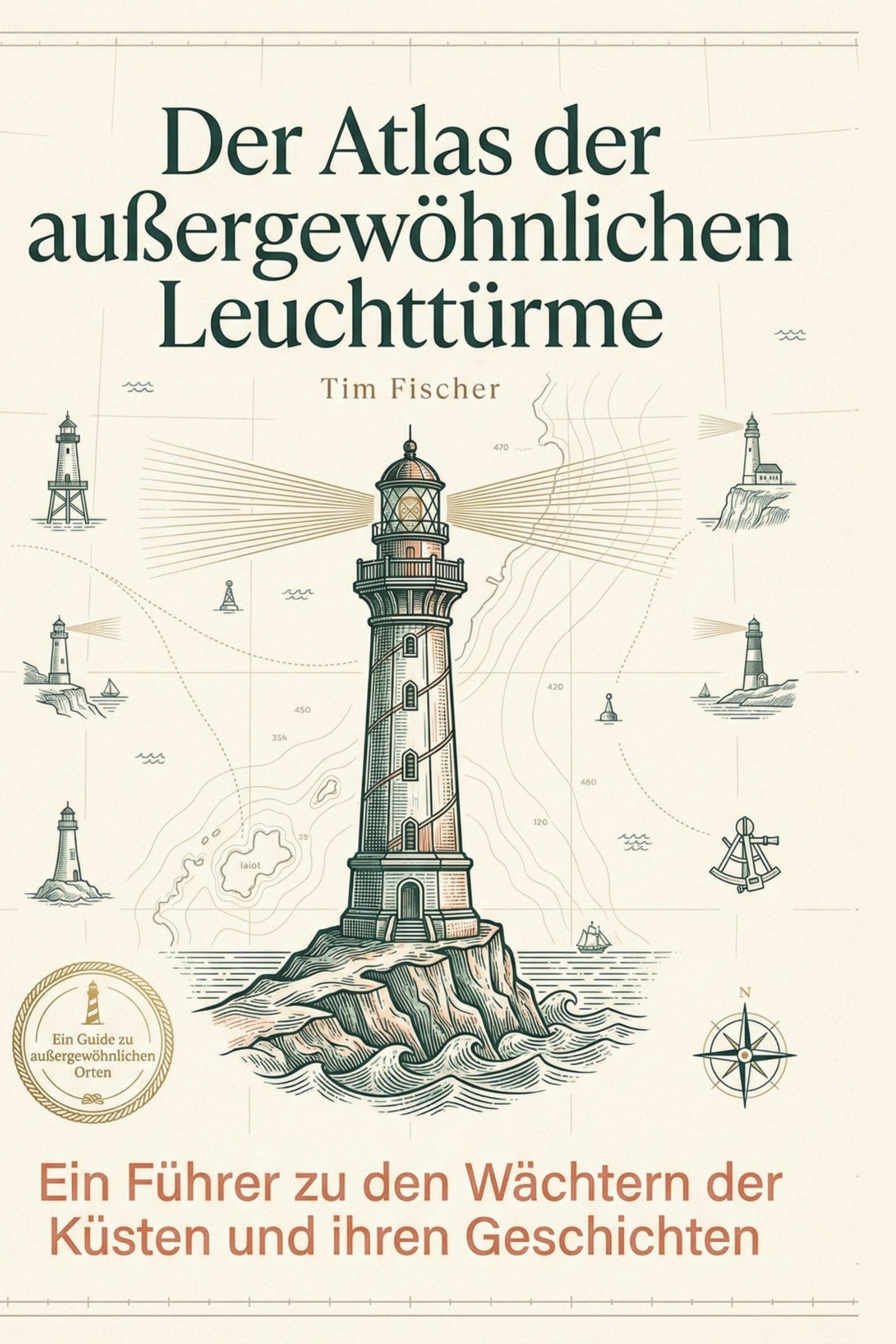 Vorderes Coverbild Der Atlas der außergewöhnlichen Leuchttürme