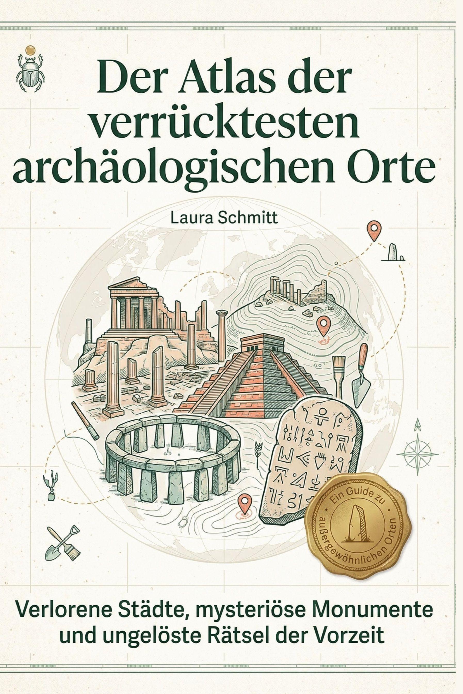 Vorderes Coverbild Der Atlas der verrücktesten archäologischen Orte
