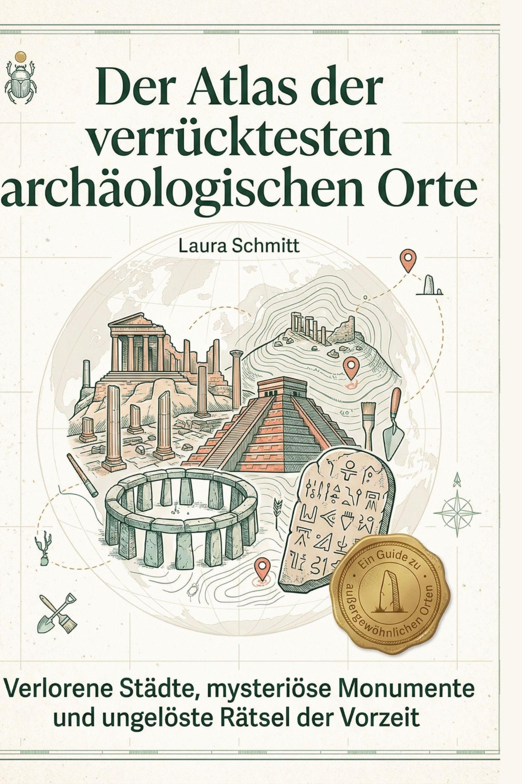 Vorderes Coverbild Der Atlas der verrücktesten archäologischen Orte