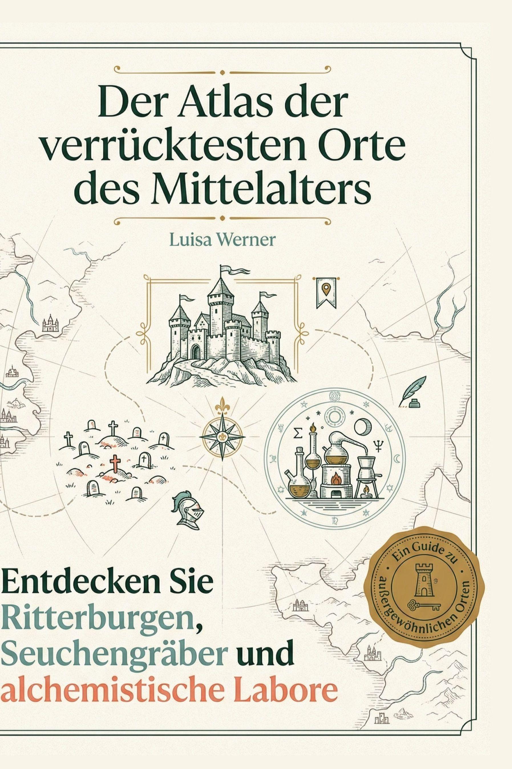 Vorderes Coverbild Der Atlas der verrücktesten Orte des Mittelalters