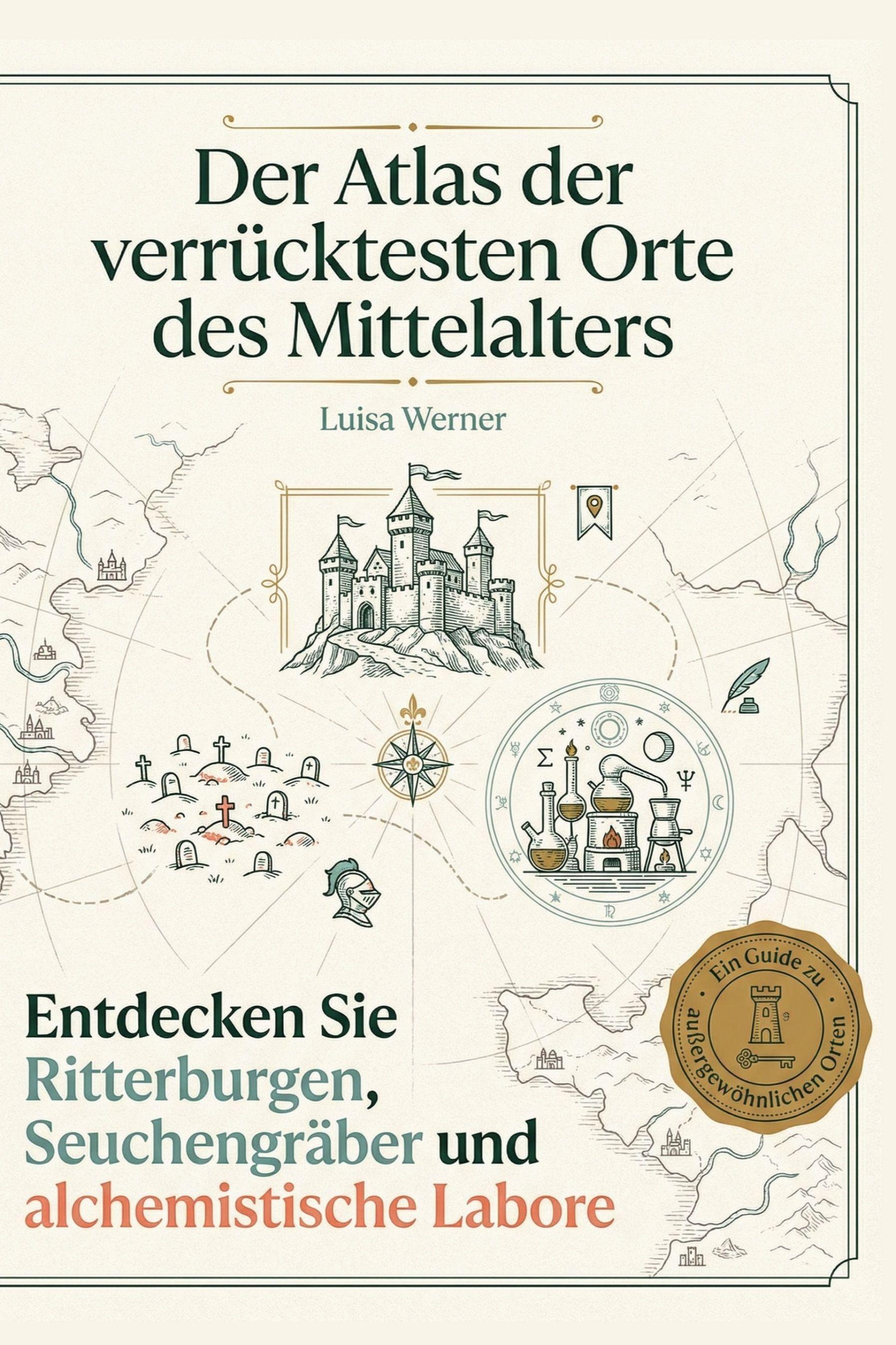 Vorderes Coverbild Der Atlas der verrücktesten Orte des Mittelalters