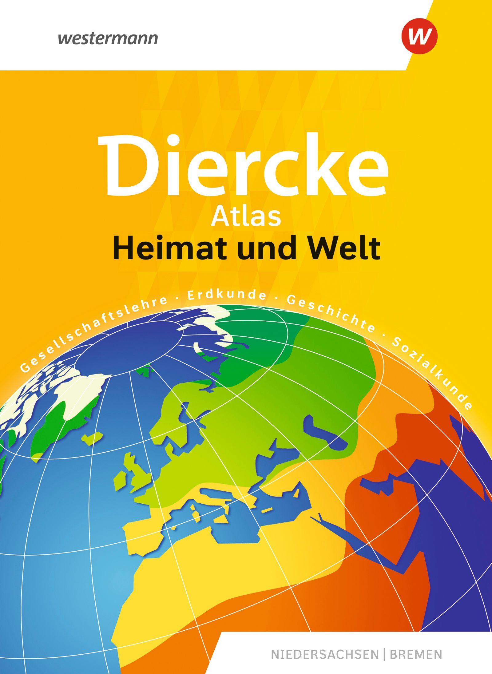 Vorderes Coverbild Diercke Atlas Heimat und Welt. Niedersachsen und Bremen
