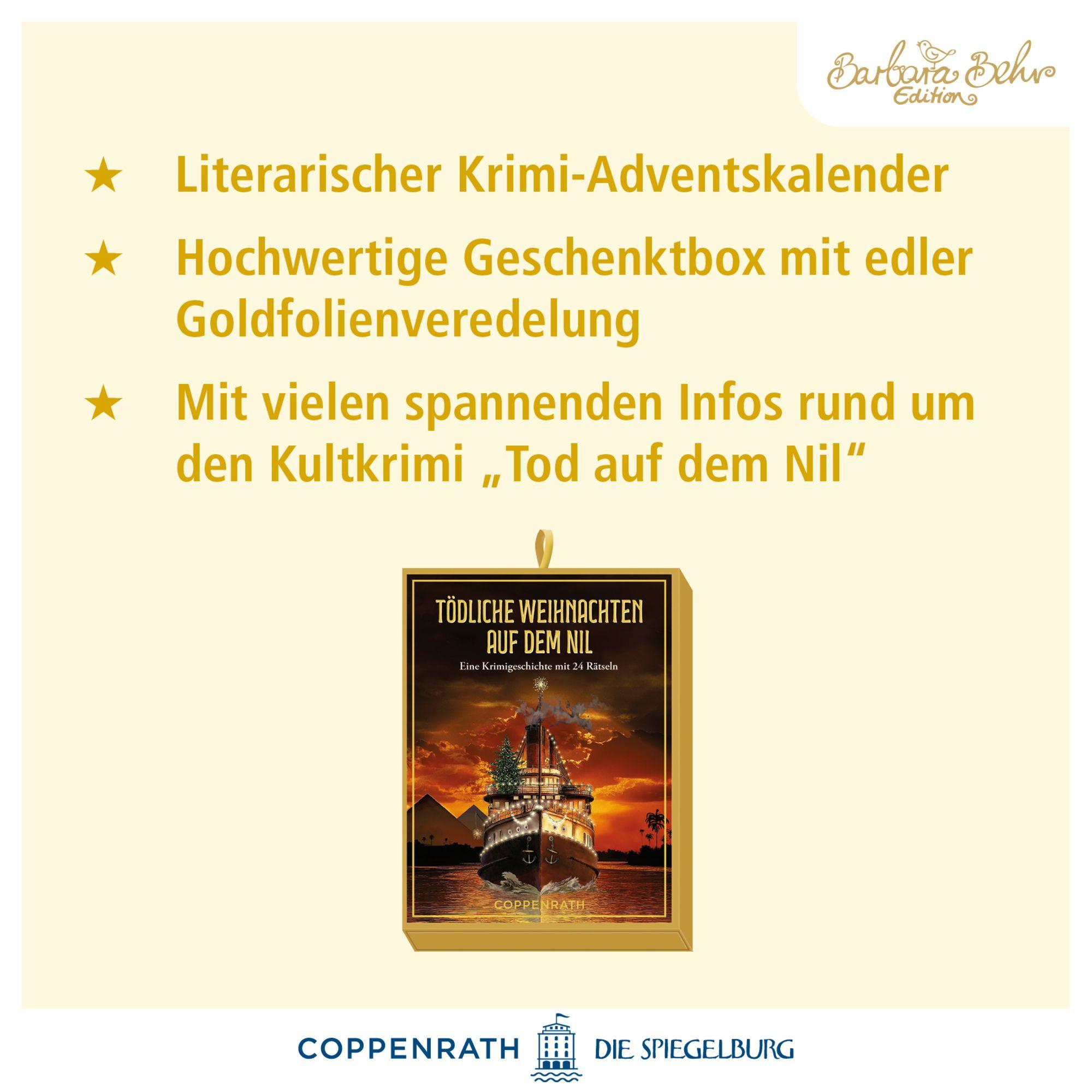 Beispielinhalt (Bild) Schachtelspiel - Tödliche Weihnachten auf dem Nil