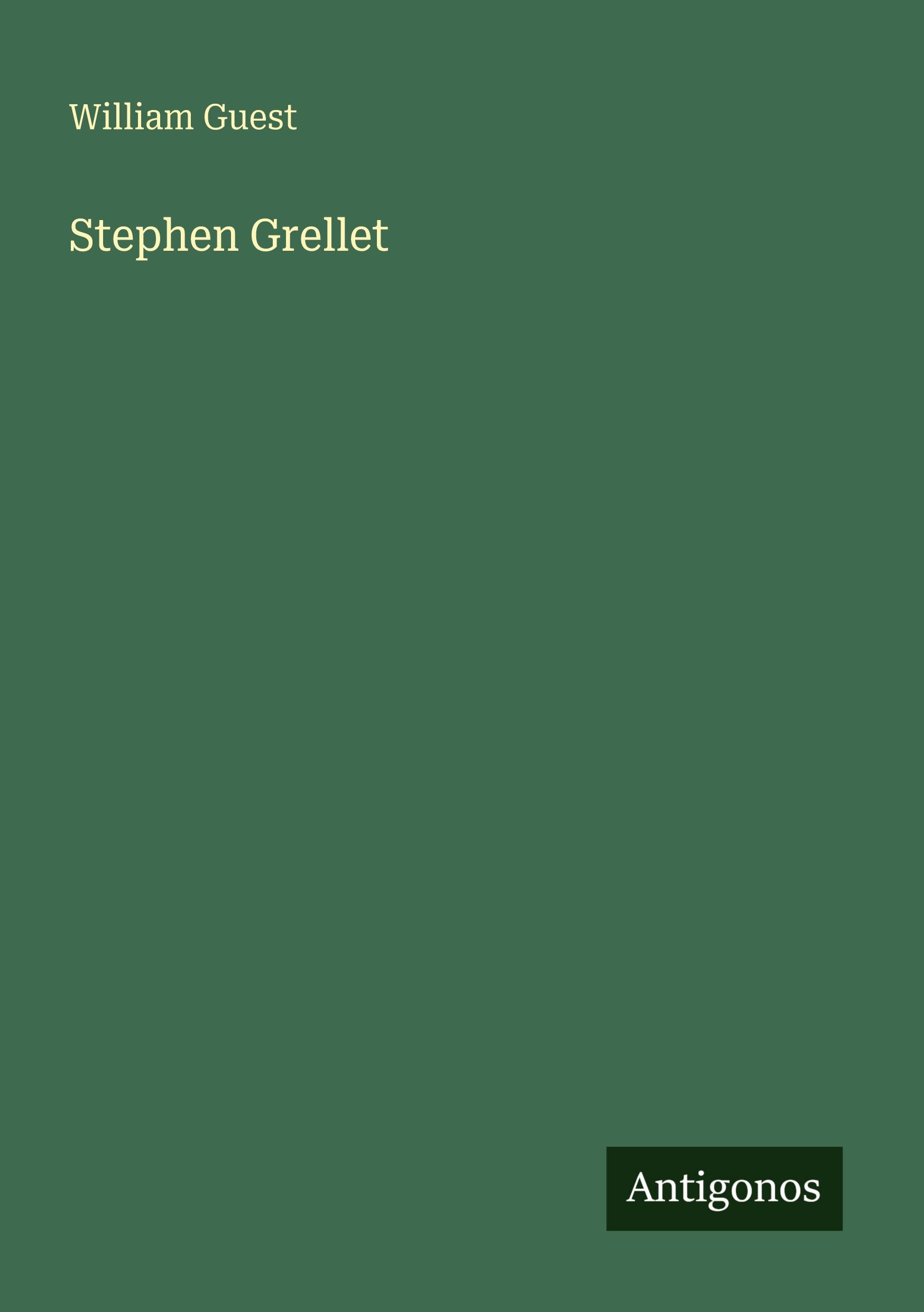 Vorderes Coverbild Stephen Grellet