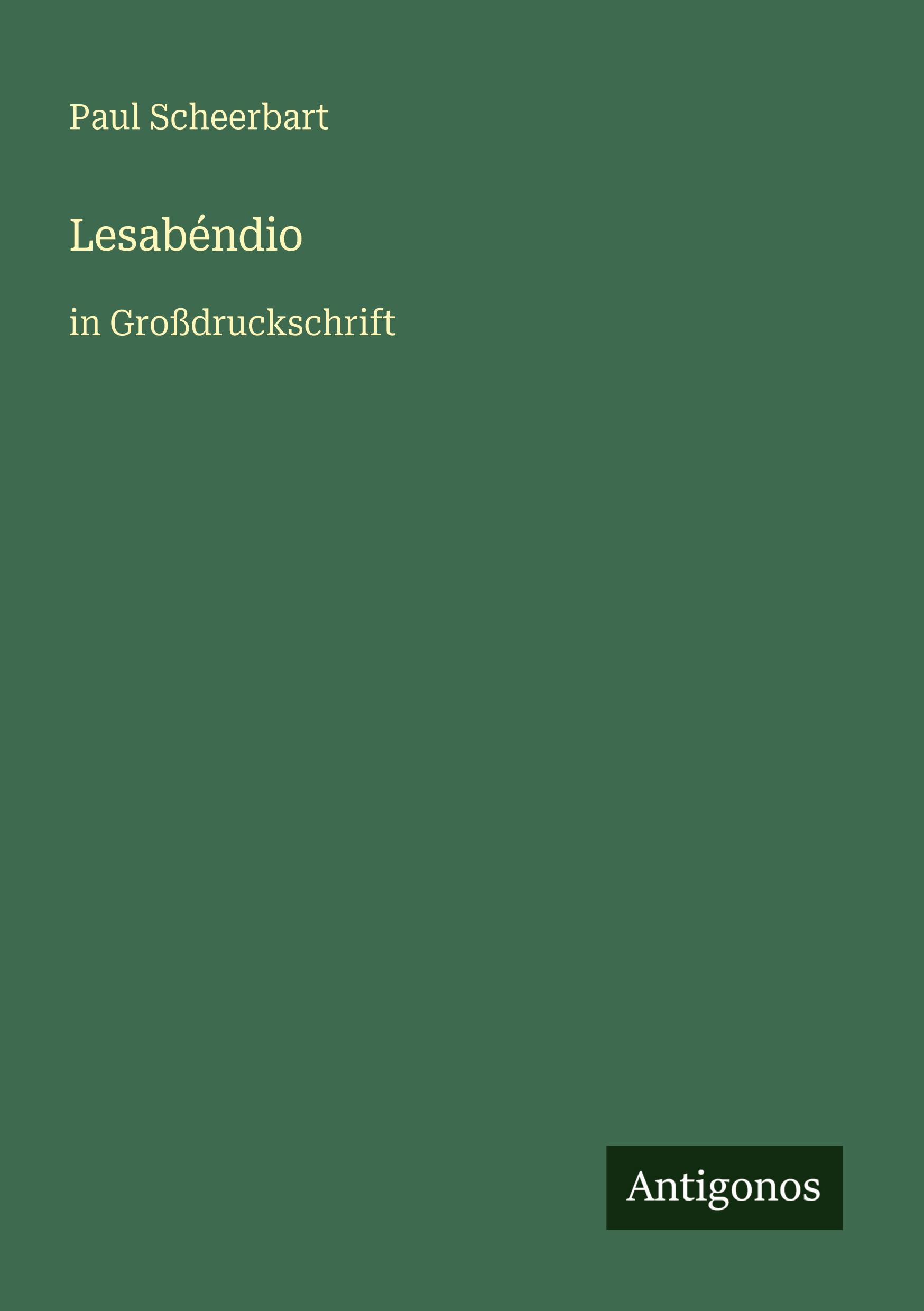 Vorderes Coverbild Lesabéndio