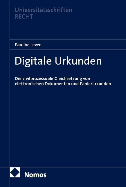 Vorderes Coverbild Digitale Urkunden