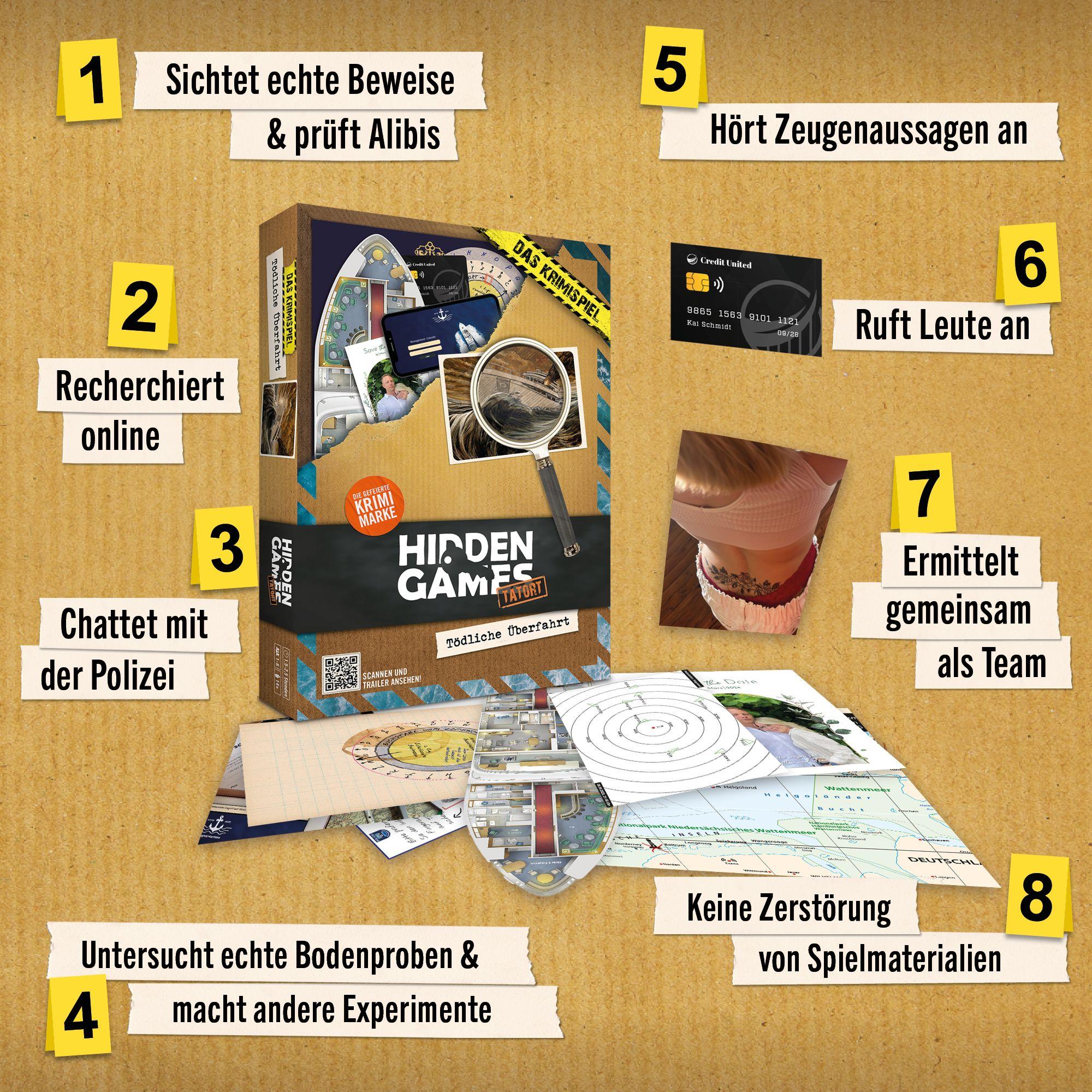 Beispielinhalt (Bild) Hidden Games Tatort: Tödliche Überfahrt