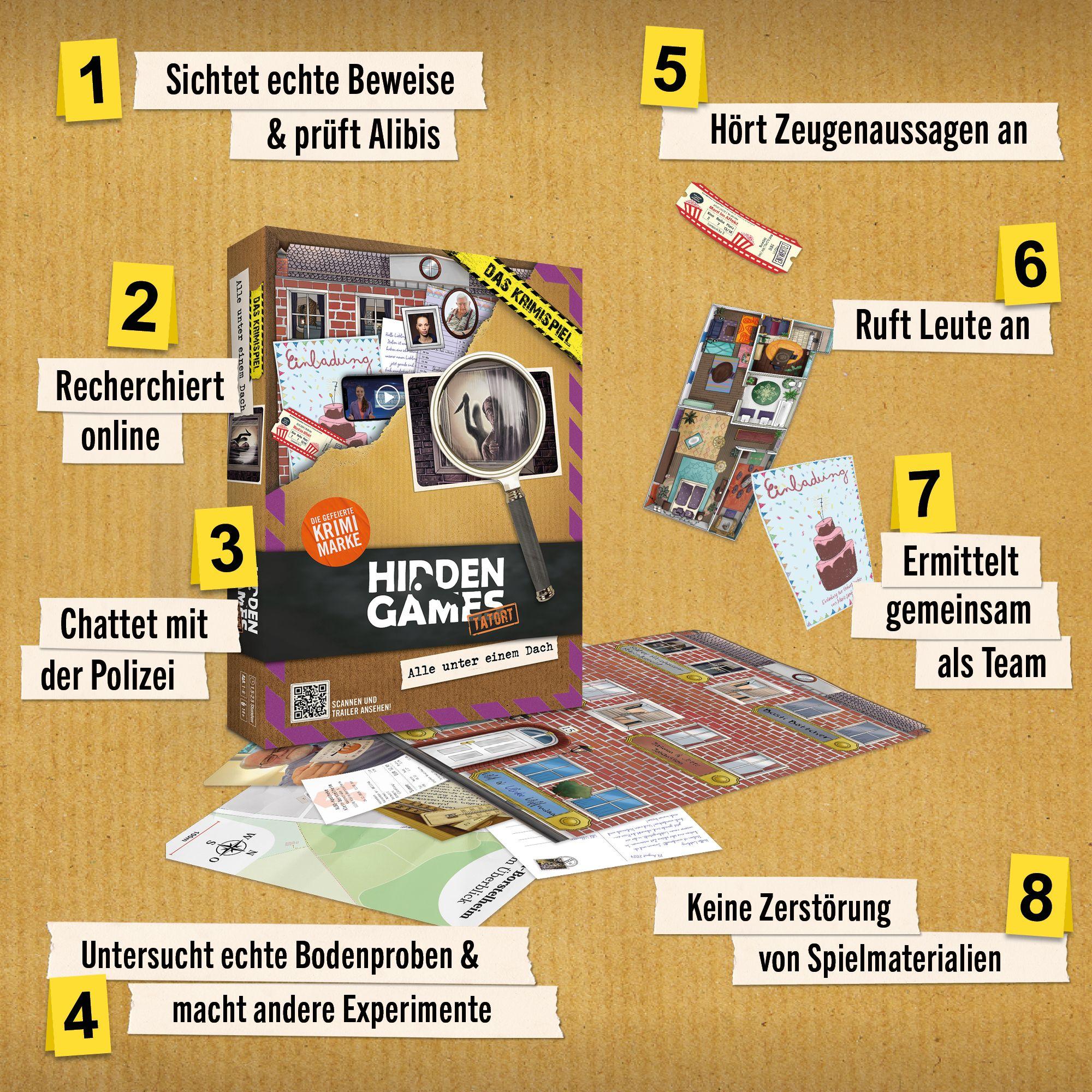 Beispielinhalt (Bild) Hidden Games Tatort: Alle unter einem Dach