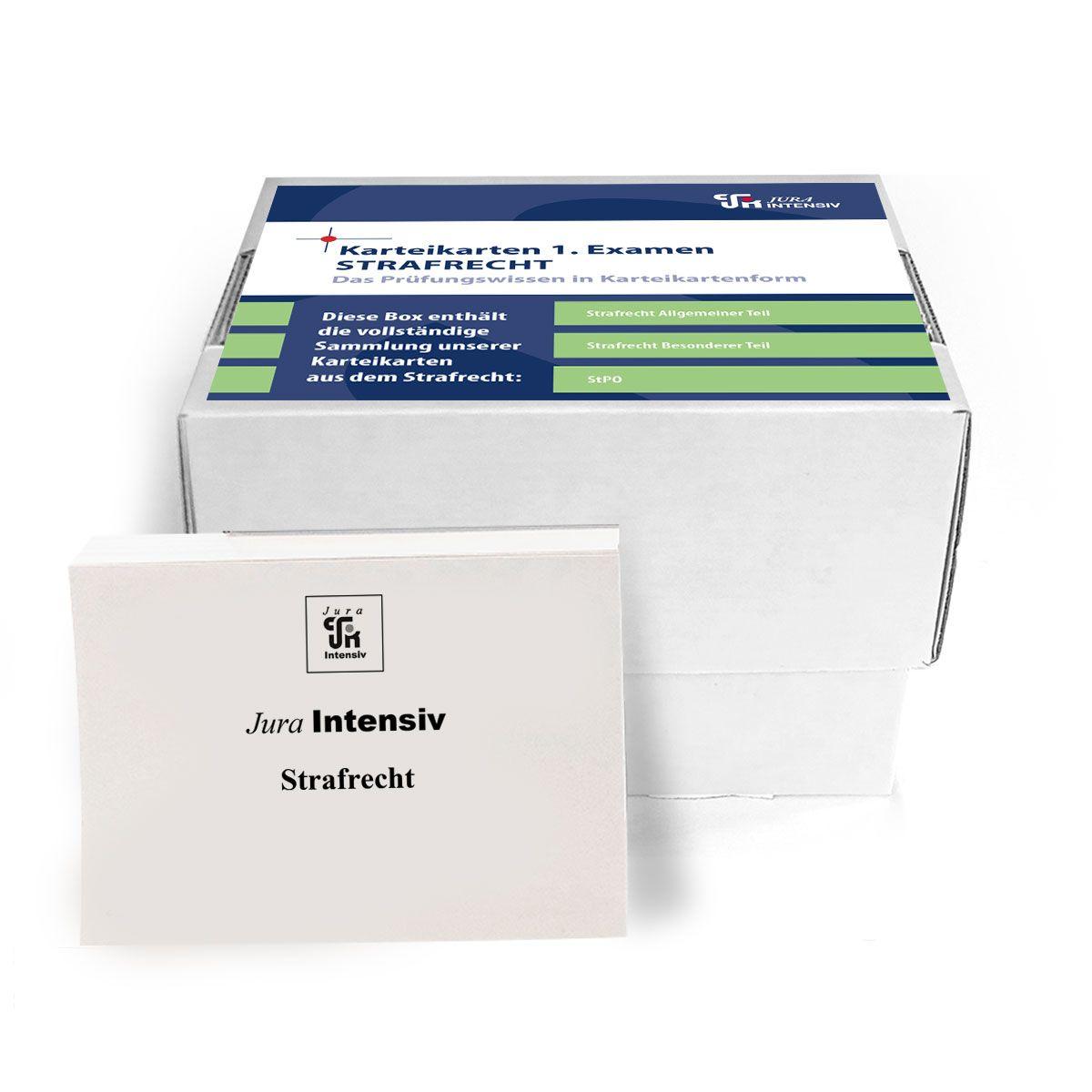 Vorderes Coverbild Karteikarten 1. Examen Strafrecht - Materielles Recht