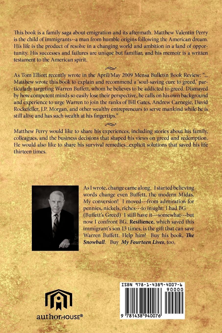 Rückseitencover The Fourteen Lives of Matt Perry