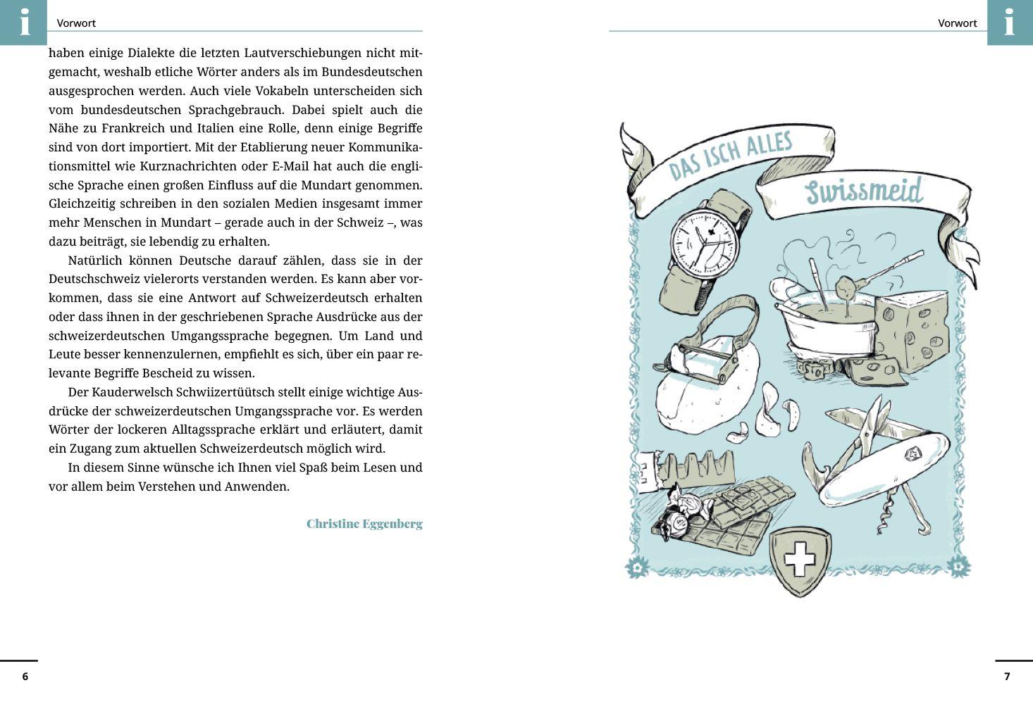 Beispielinhalt (Bild) Reise Know-How Sprachführer Schwiizertüütsch - Das Deutsch der Eidgenossen