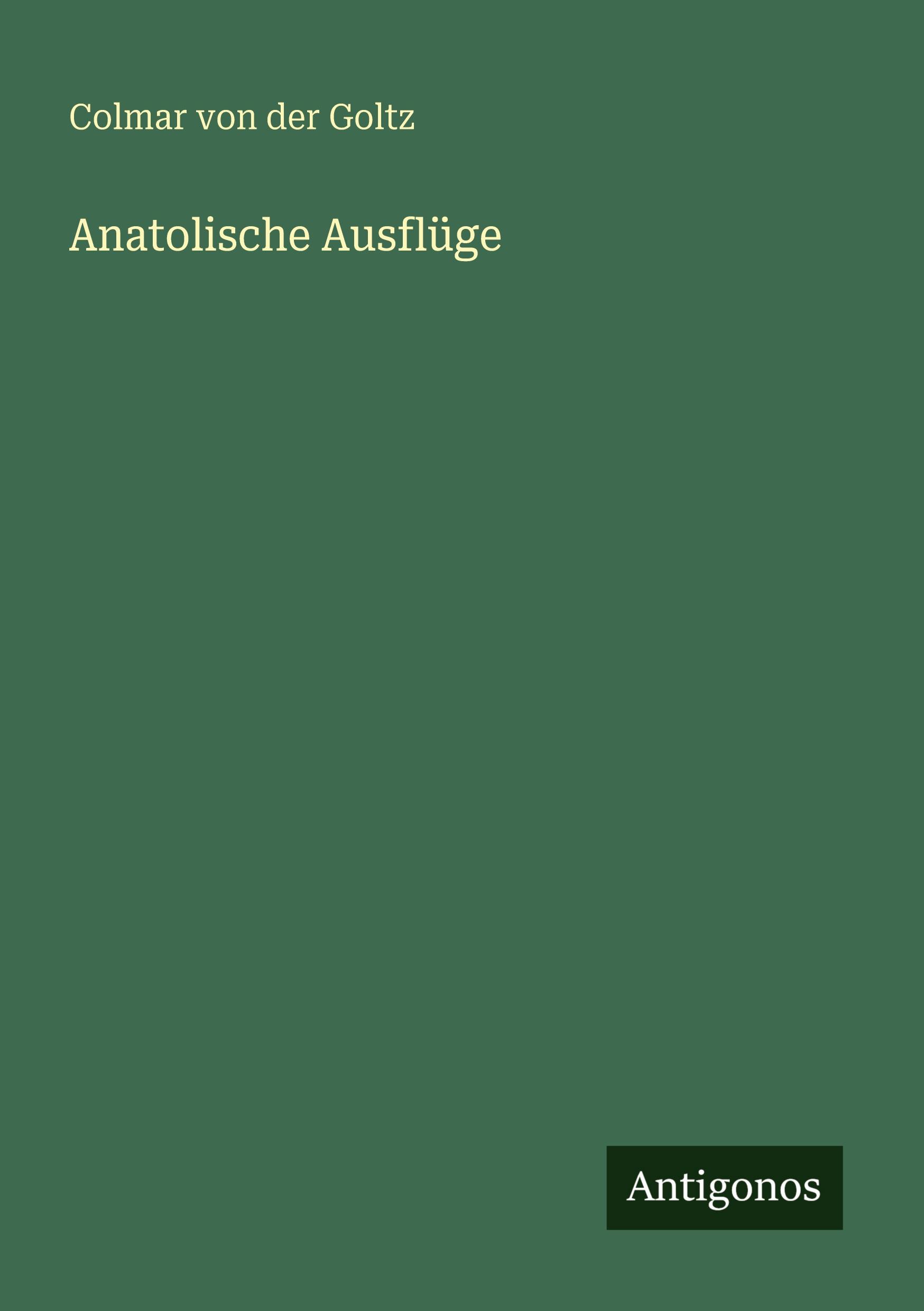 Vorderes Coverbild Anatolische Ausflüge