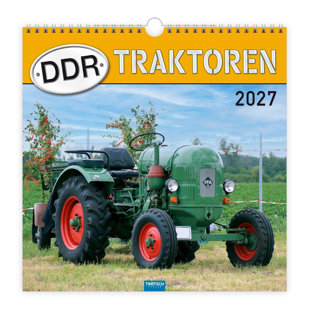 Vorderes Coverbild TRÖTSCH - Technikkalender DDR-Traktoren 2027