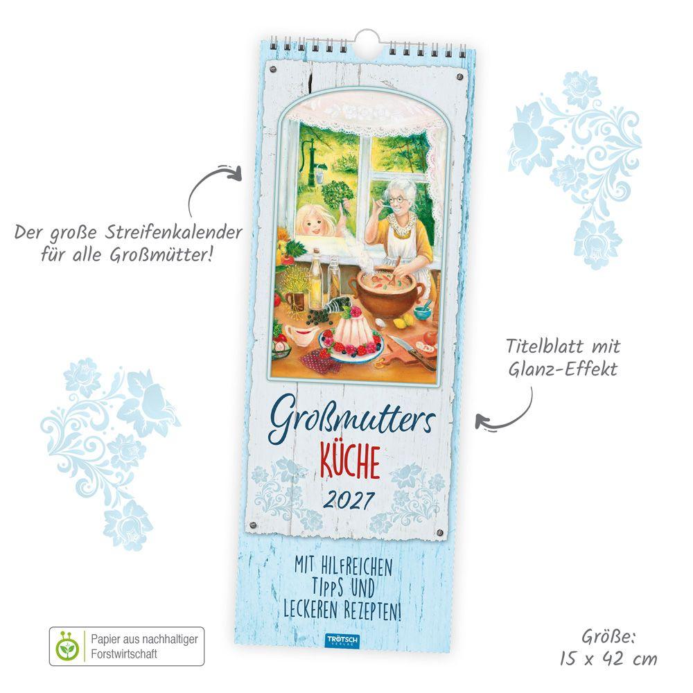 Beispielinhalt (Bild) TRÖTSCH - Maxi-Streifenkalender Großmutters Küche 2027