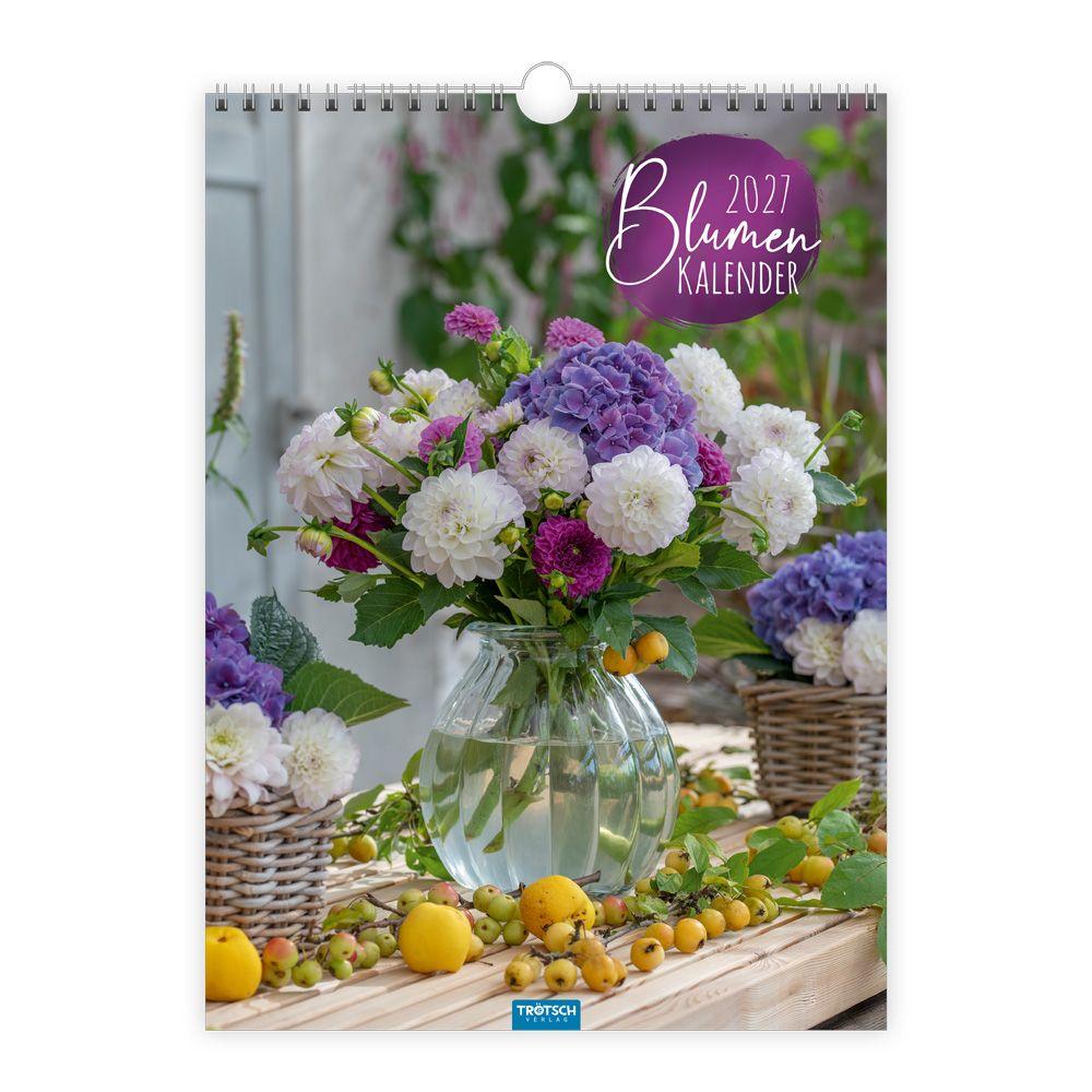 Vorderes Coverbild TRÖTSCH - Classickalender Blumenkalender 2027