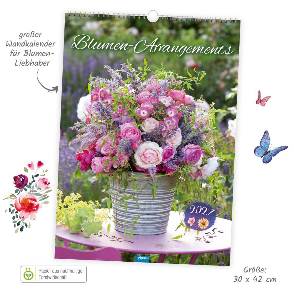 Beispielinhalt (Bild) TRÖTSCH - Großbildkalender Blumen-Arrangements 2027