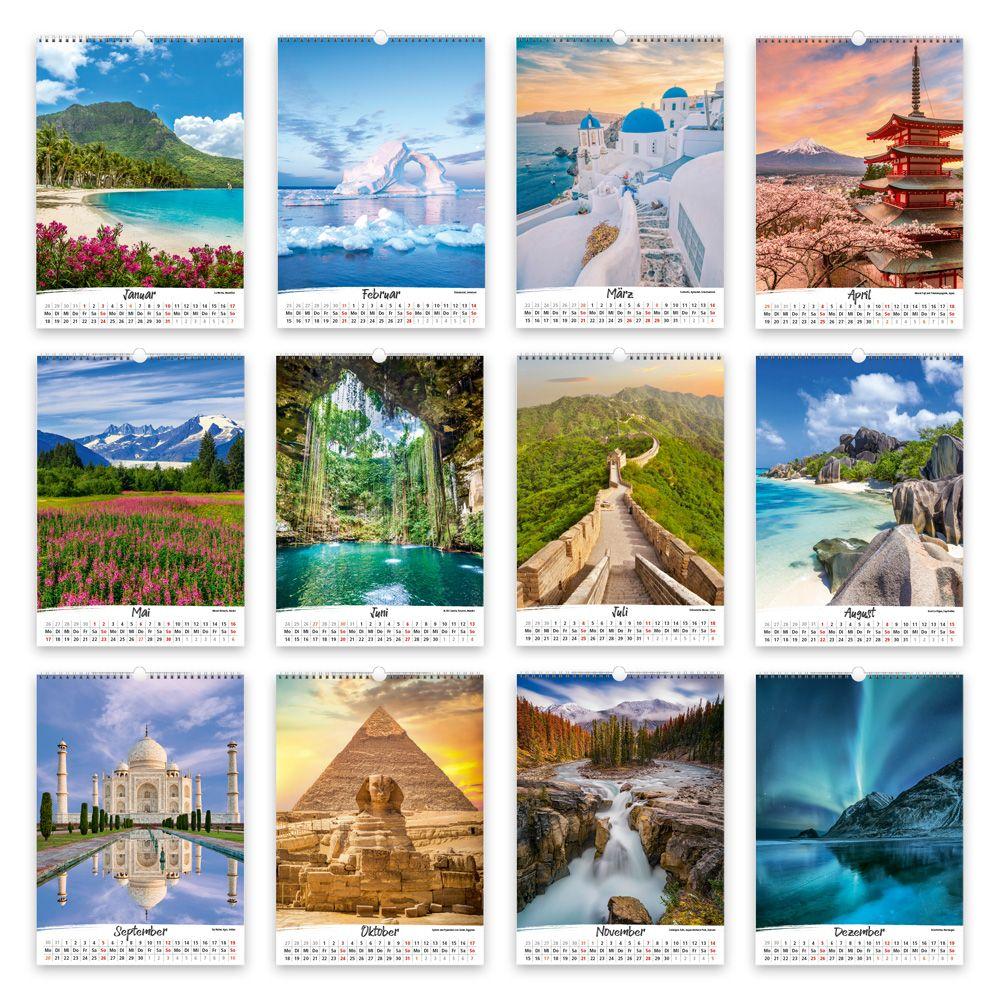 Beispielinhalt (Bild) TRÖTSCH - Großbildkalender Traumziele 2027