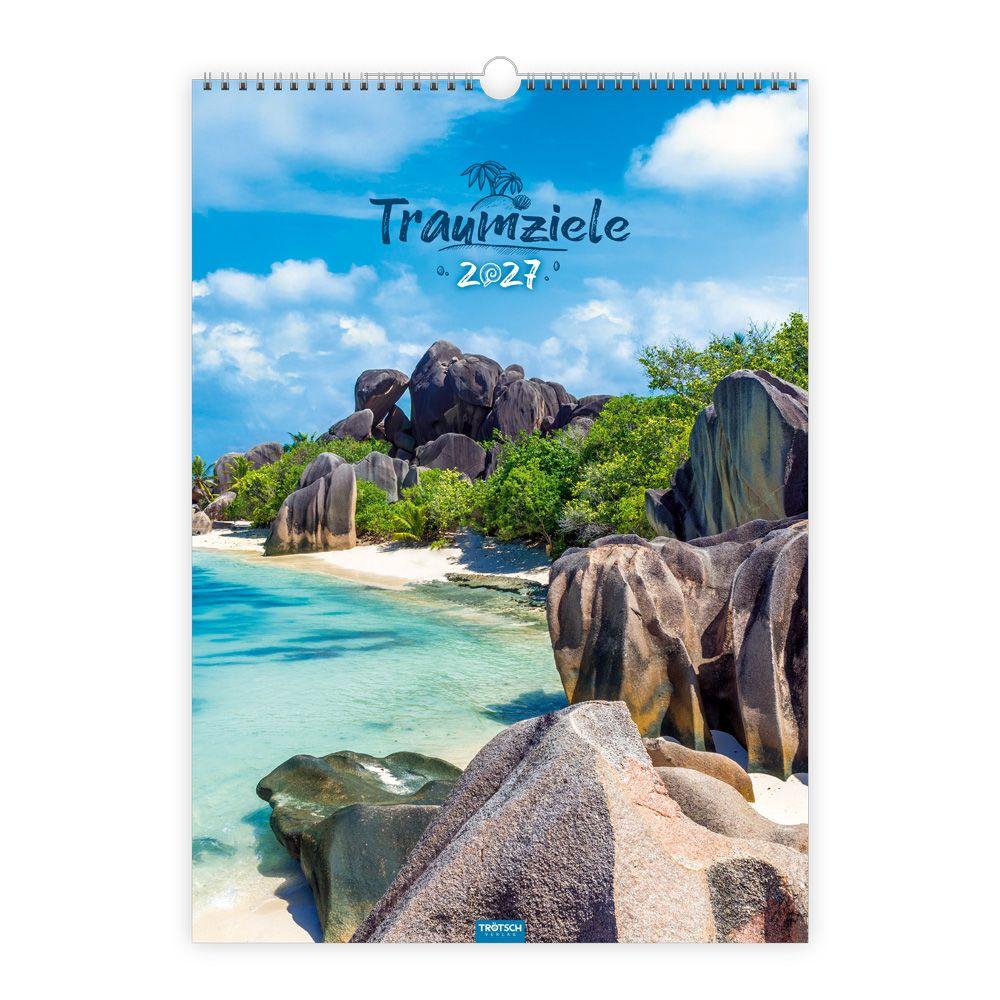 Vorderes Coverbild TRÖTSCH - Großbildkalender Traumziele 2027