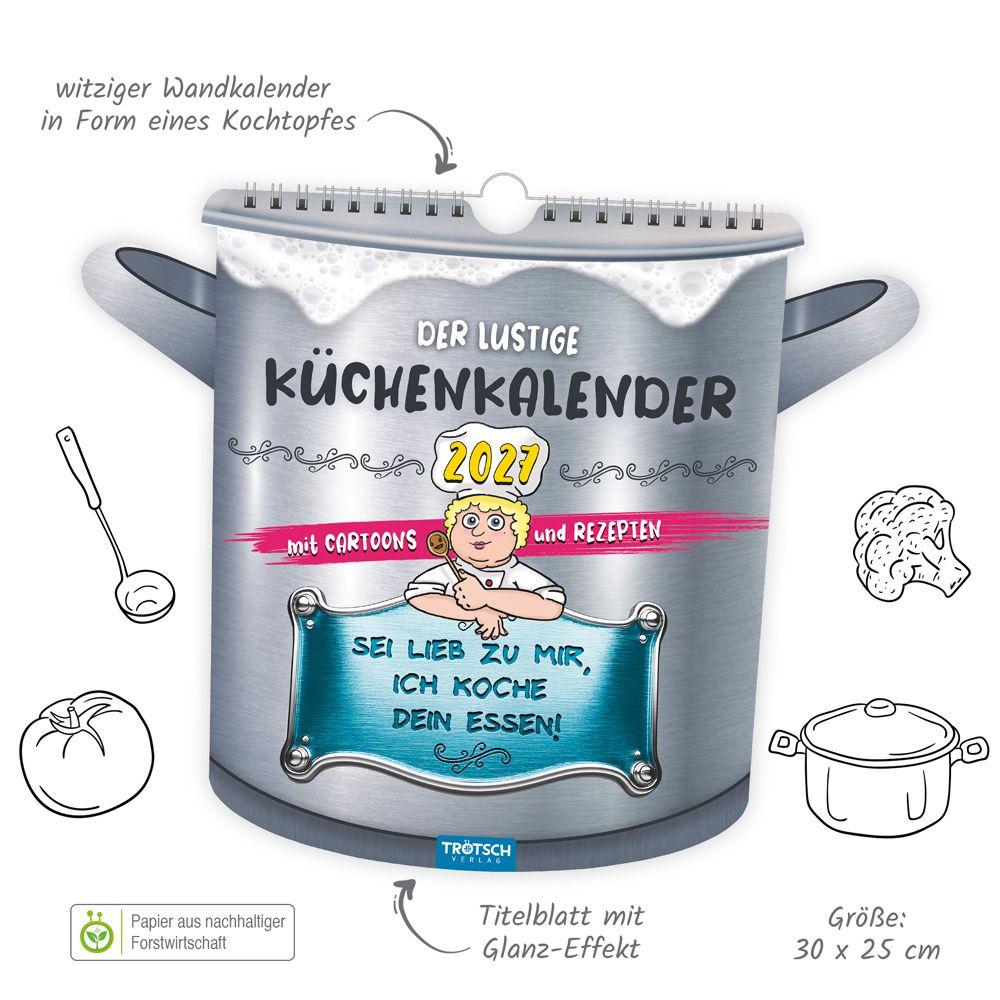 Beispielinhalt (Bild) TRÖTSCH - Formkalender Der lustige Küchenkalender 2027