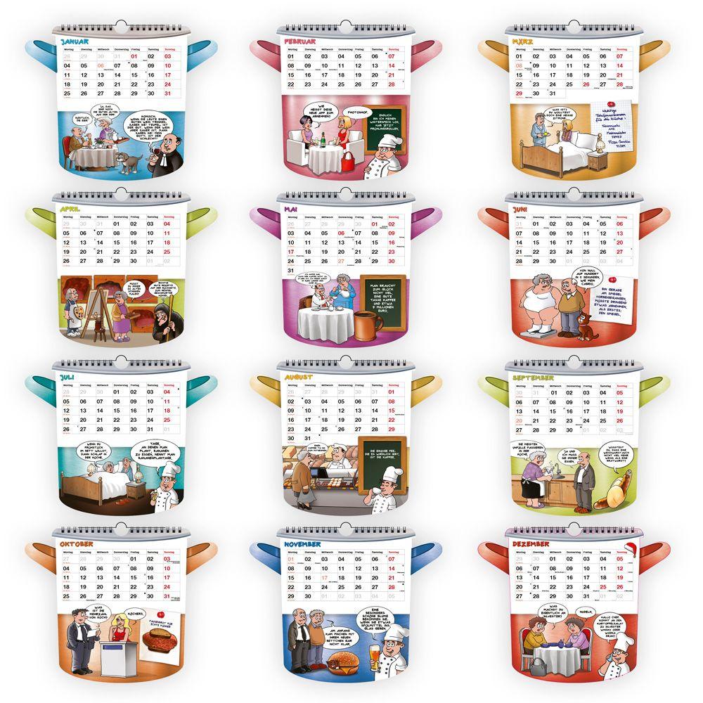 Beispielinhalt (Bild) TRÖTSCH - Formkalender Der lustige Küchenkalender 2027
