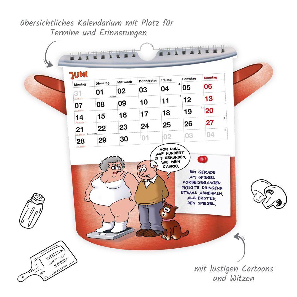 Beispielinhalt (Bild) TRÖTSCH - Formkalender Der lustige Küchenkalender 2027